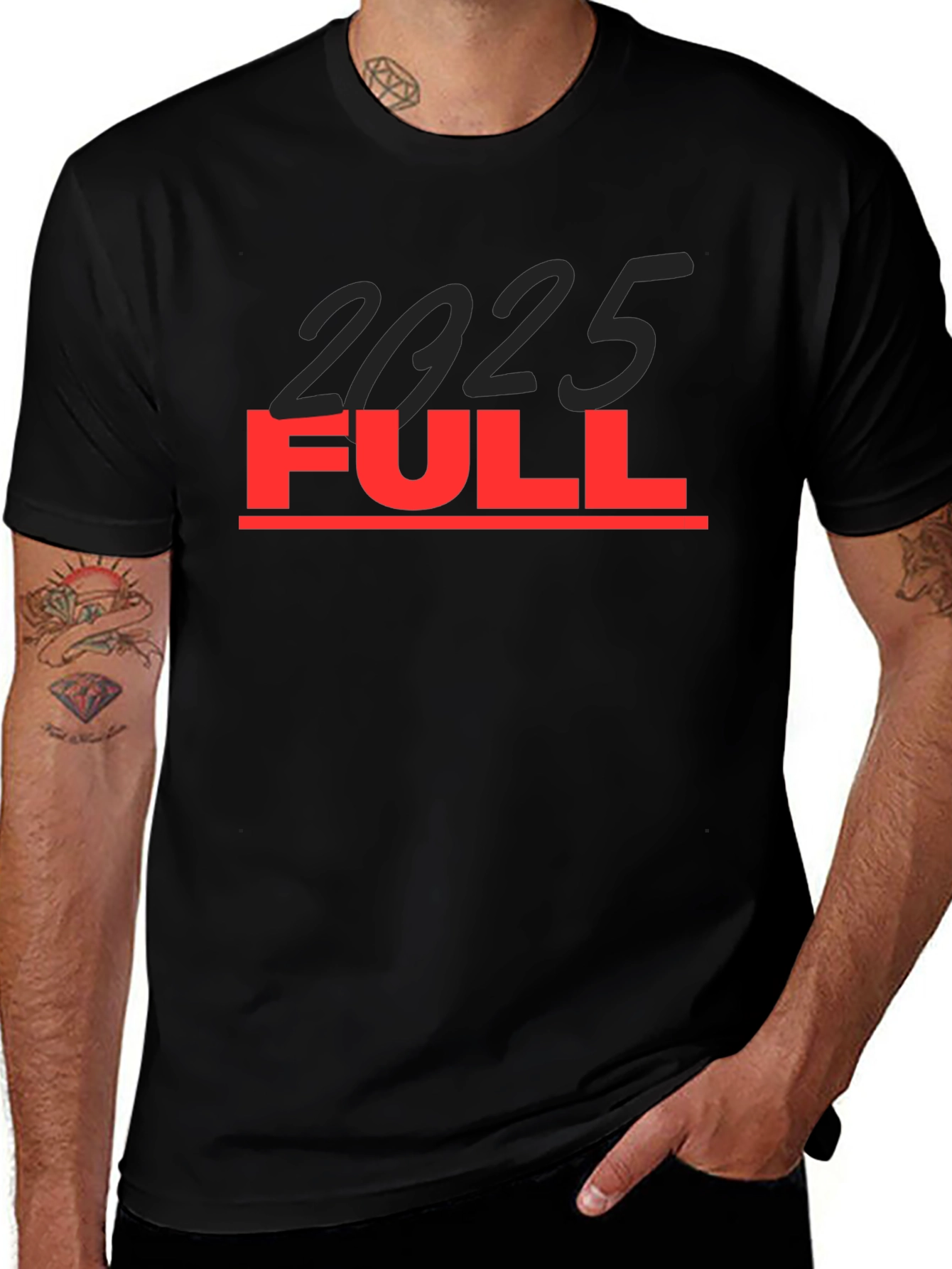 2025 Full Graphic Tee - Black