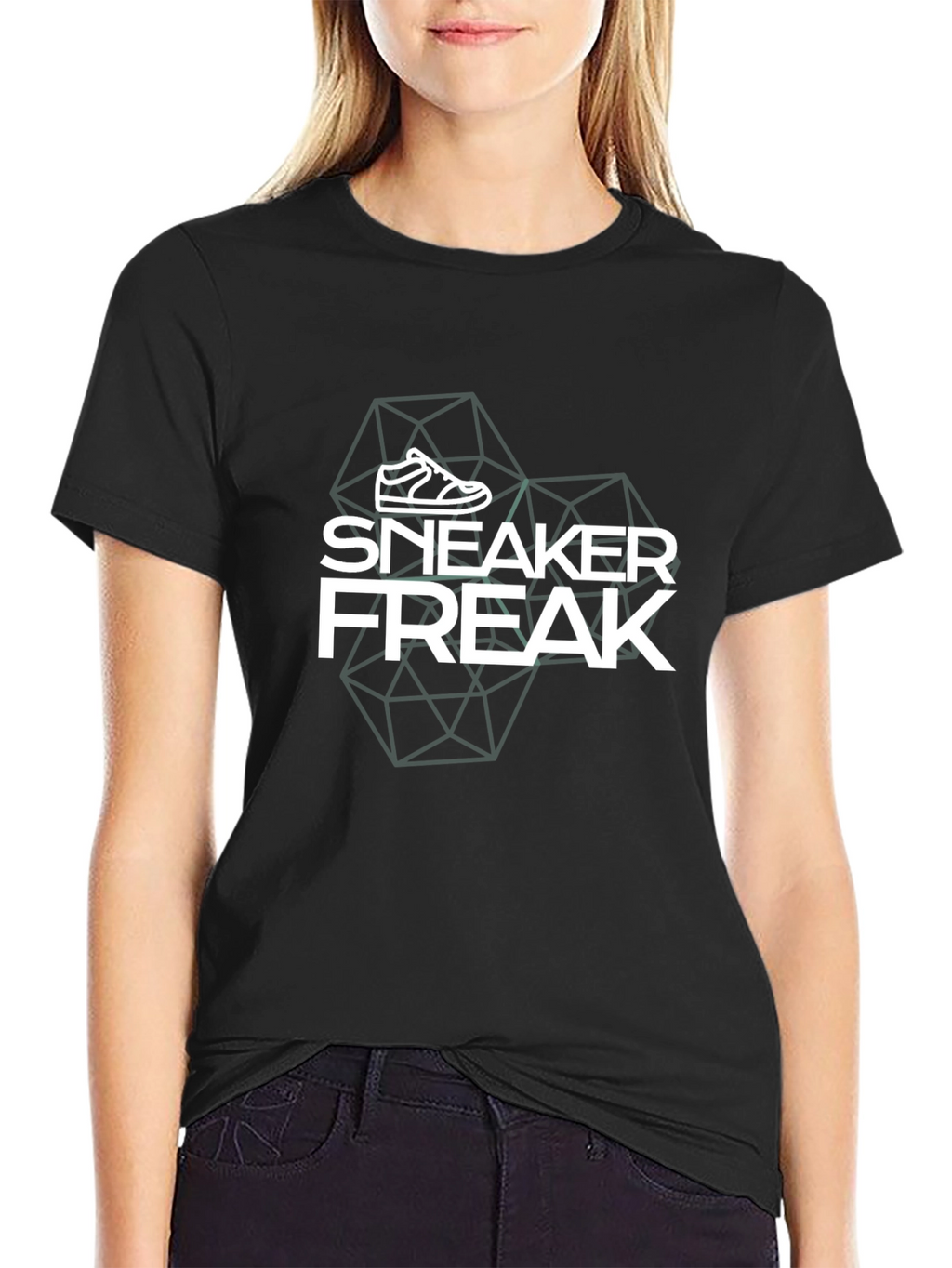 Sneaker Freak Graphic Tee - Black Crew Neck