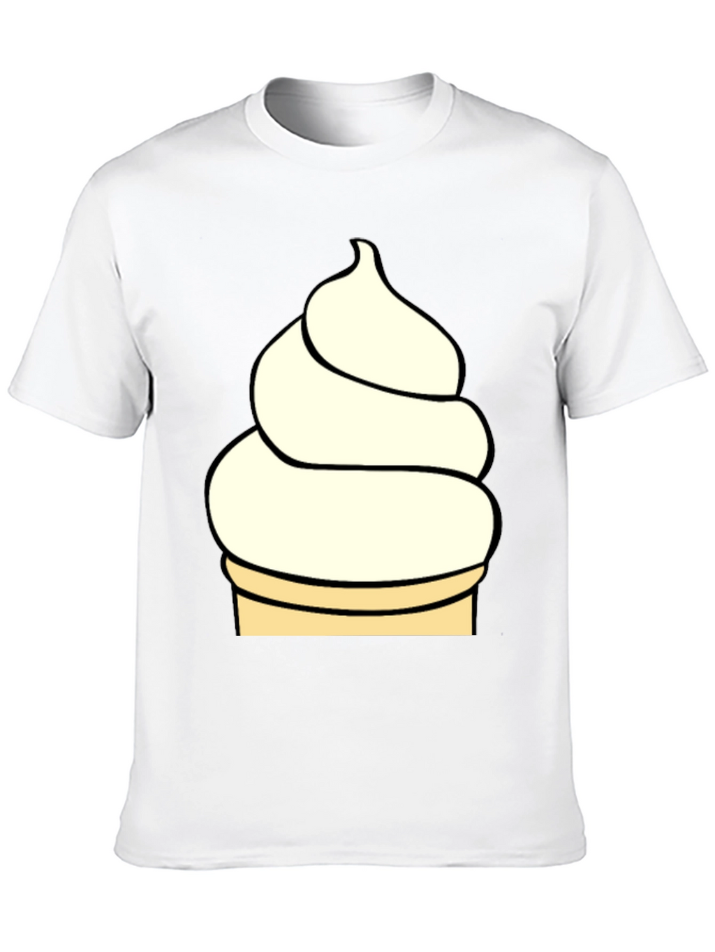 Ice Cream T-Shirt - Black Novelty Tee