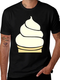 Ice Cream T-Shirt - Black Novelty Tee