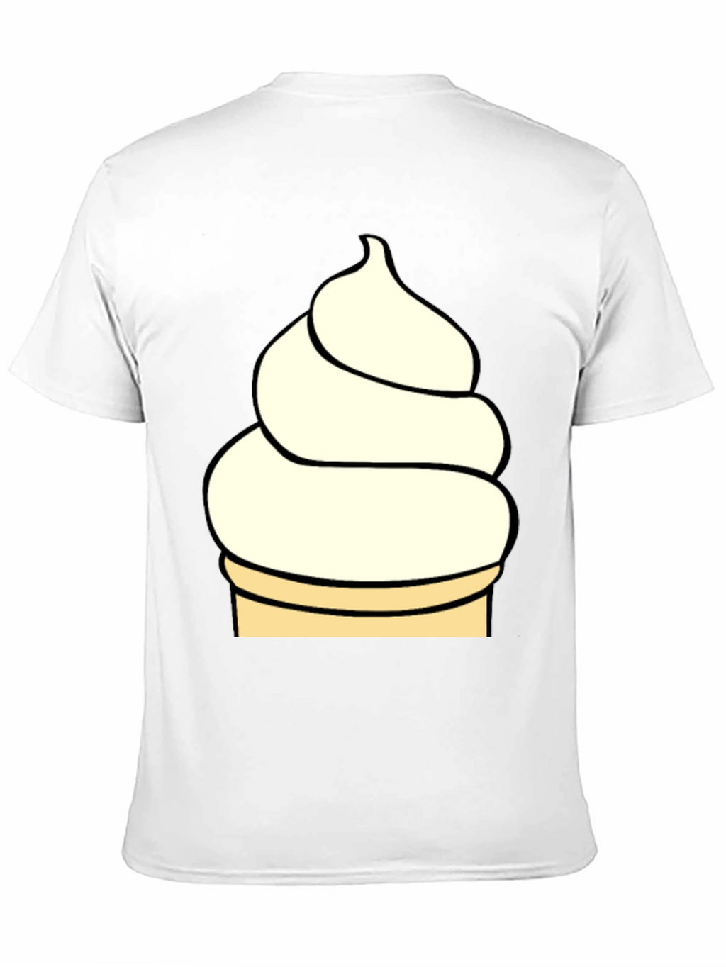 Ice Cream T-Shirt - Black Novelty Tee