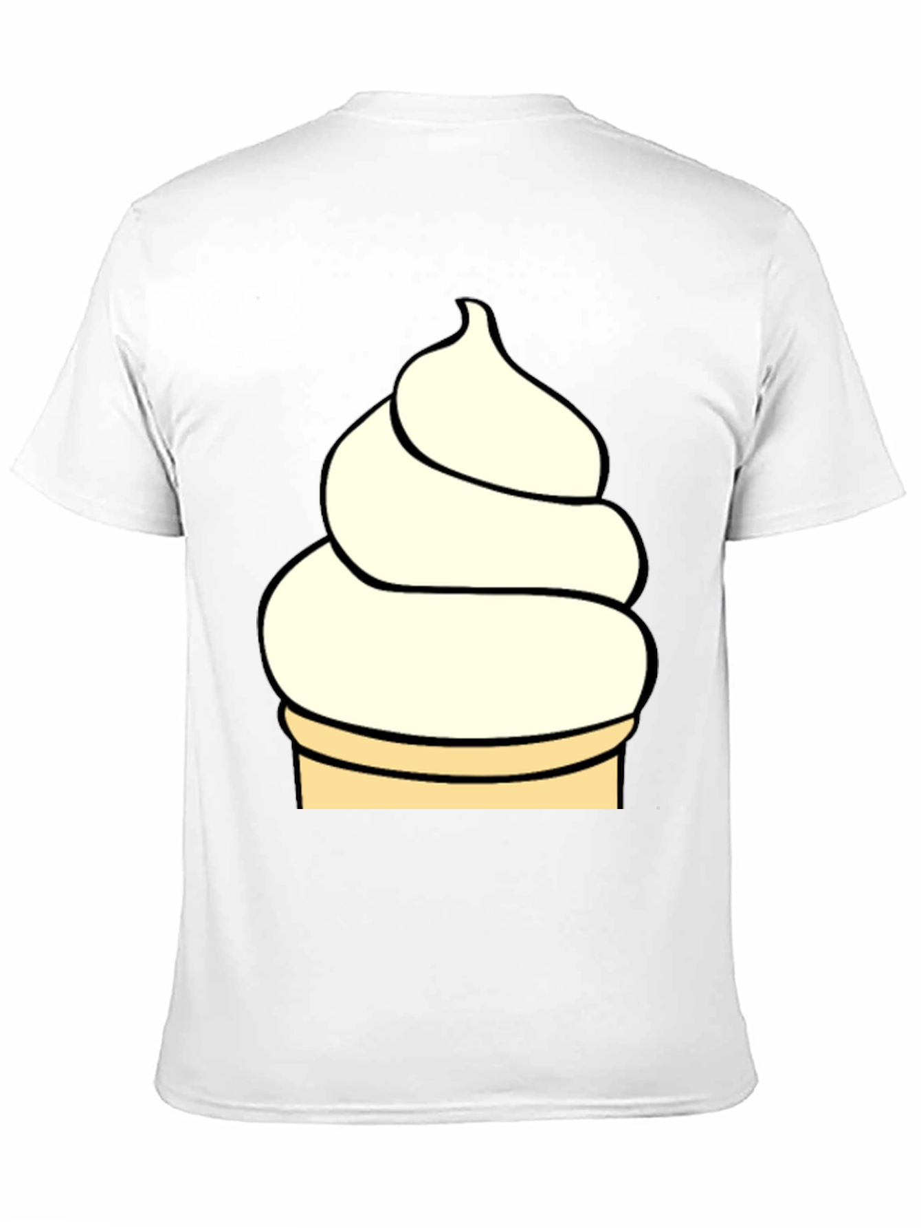 Ice Cream T-Shirt - Black Novelty Tee