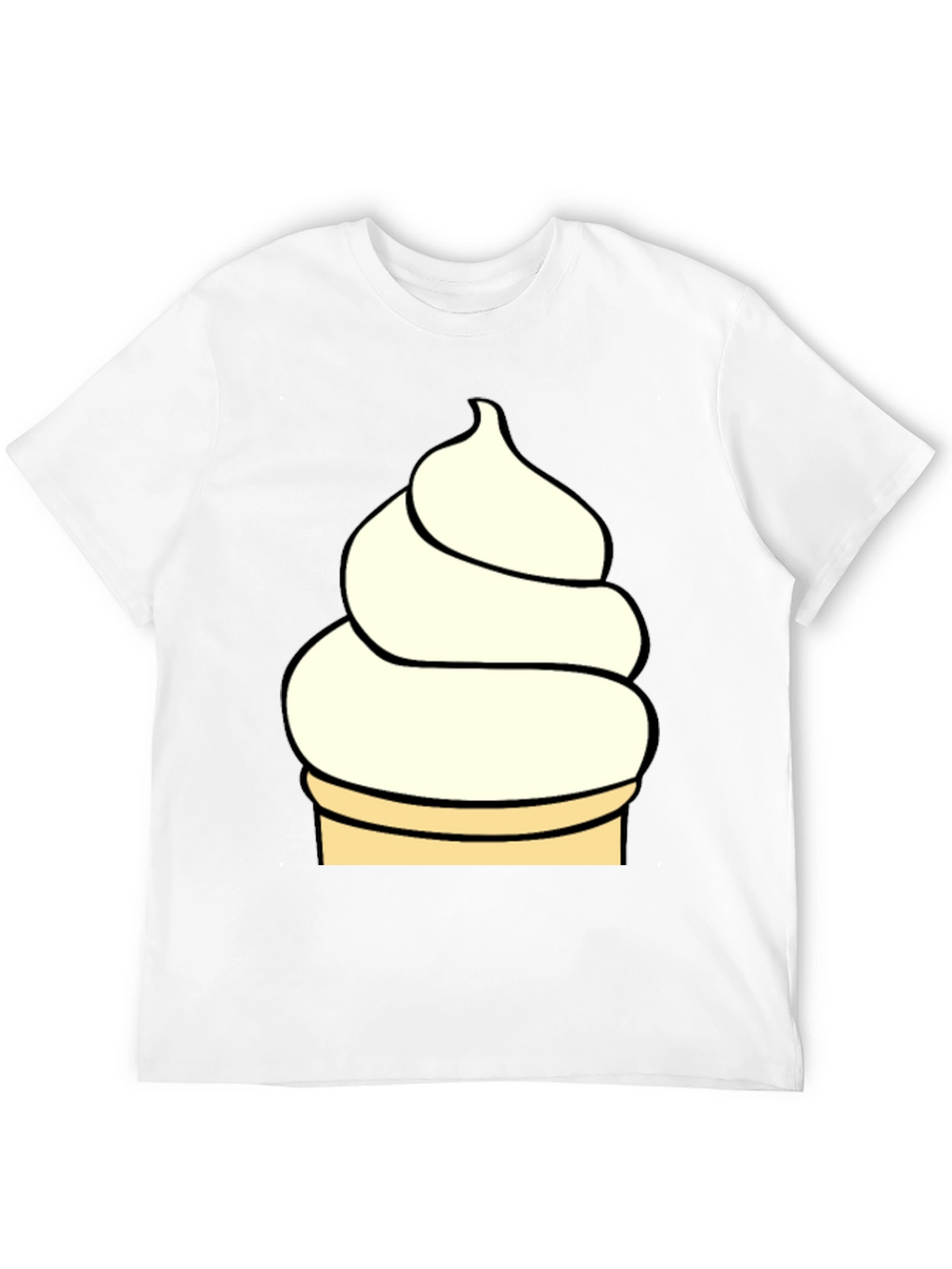 Ice Cream T-Shirt - Black Novelty Tee