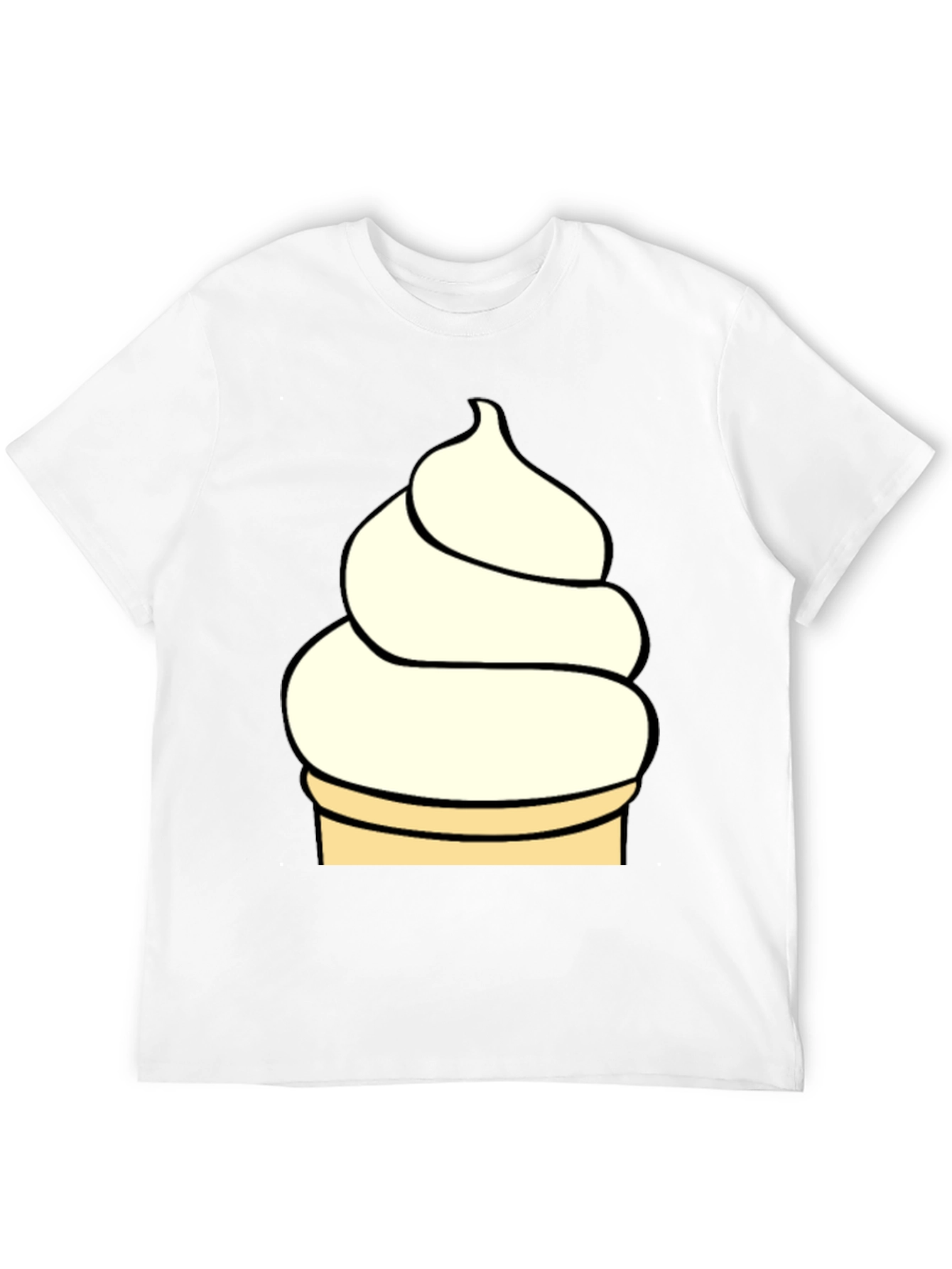 Ice Cream T-Shirt - Black Novelty Tee