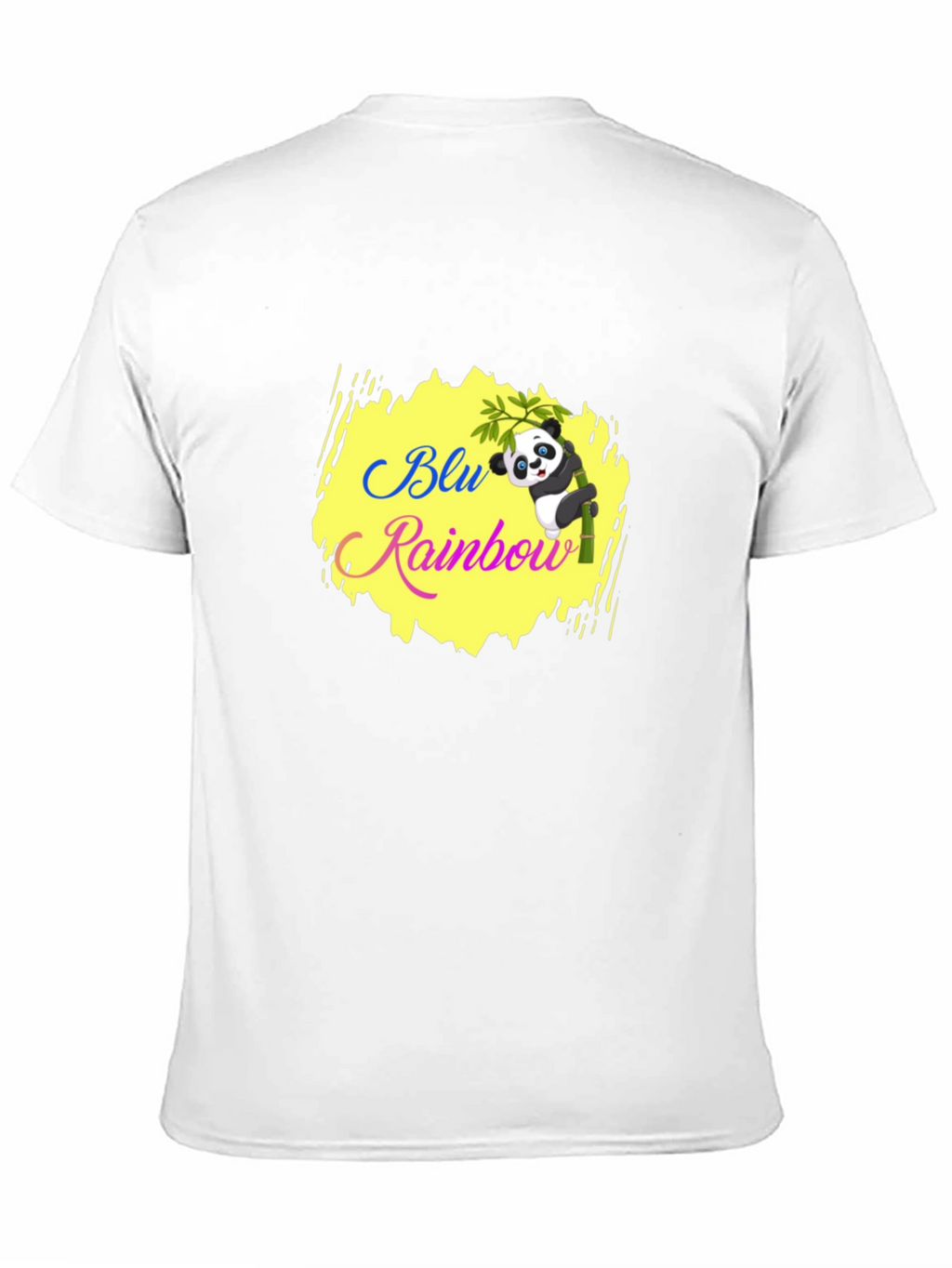 Blu Rainbow Panda T-Shirt - Black