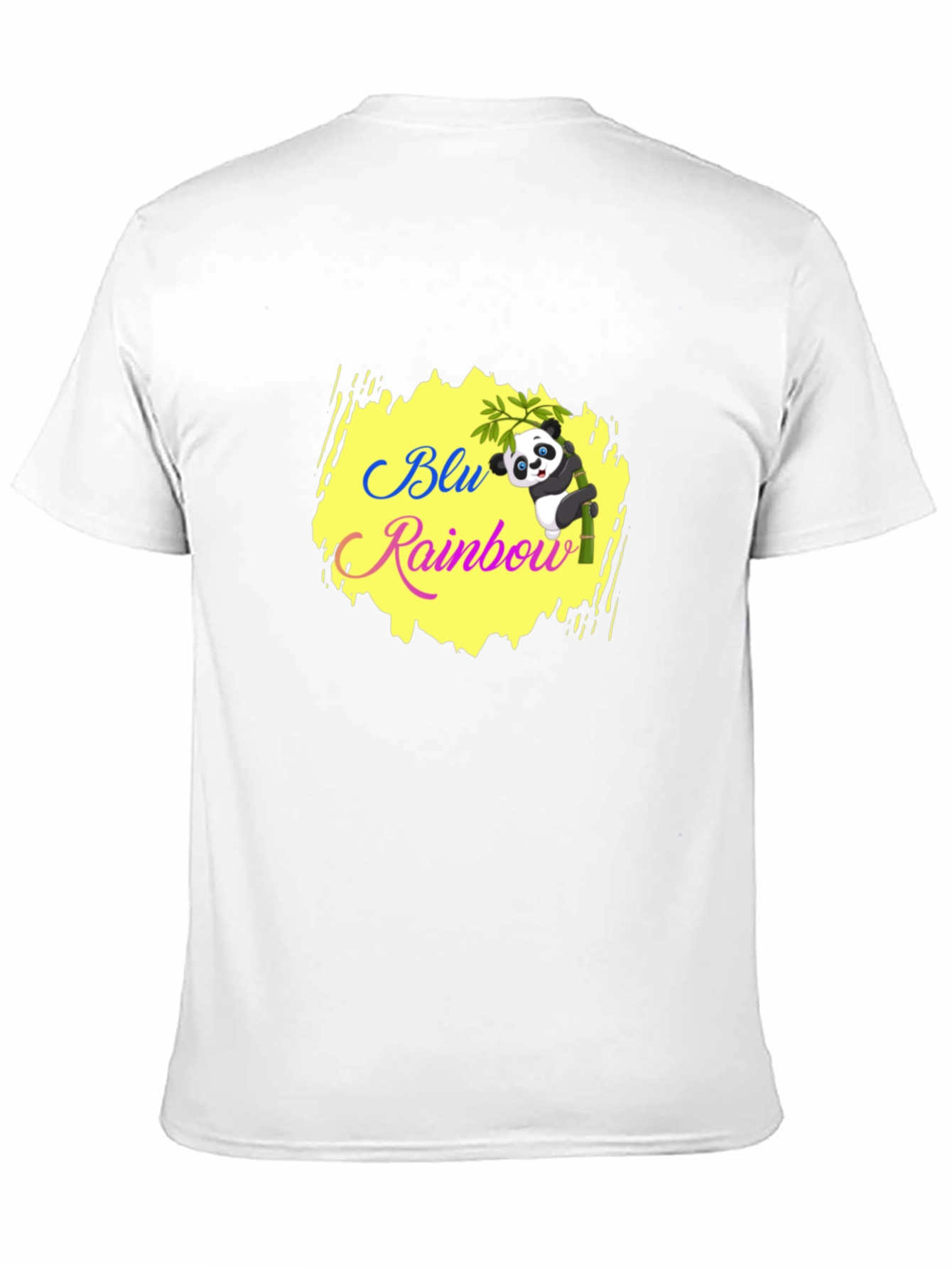 Blu Rainbow Panda T-Shirt - Black