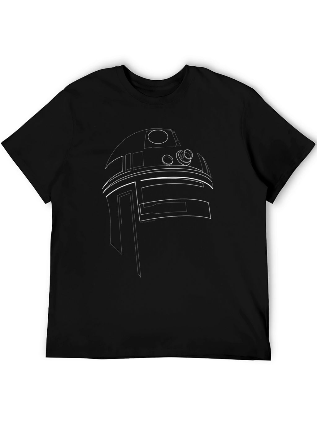 R2-D2 Outline T-Shirt - Black