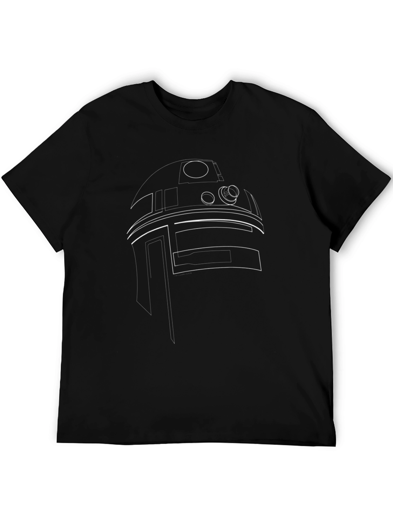 R2-D2 Outline T-Shirt - Black