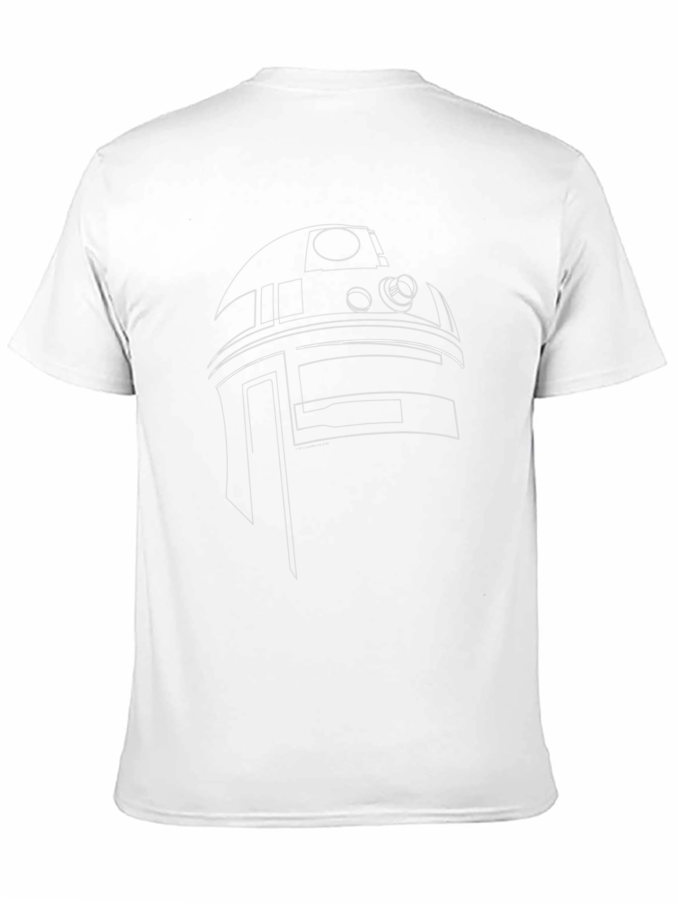 R2-D2 Outline T-Shirt - Black