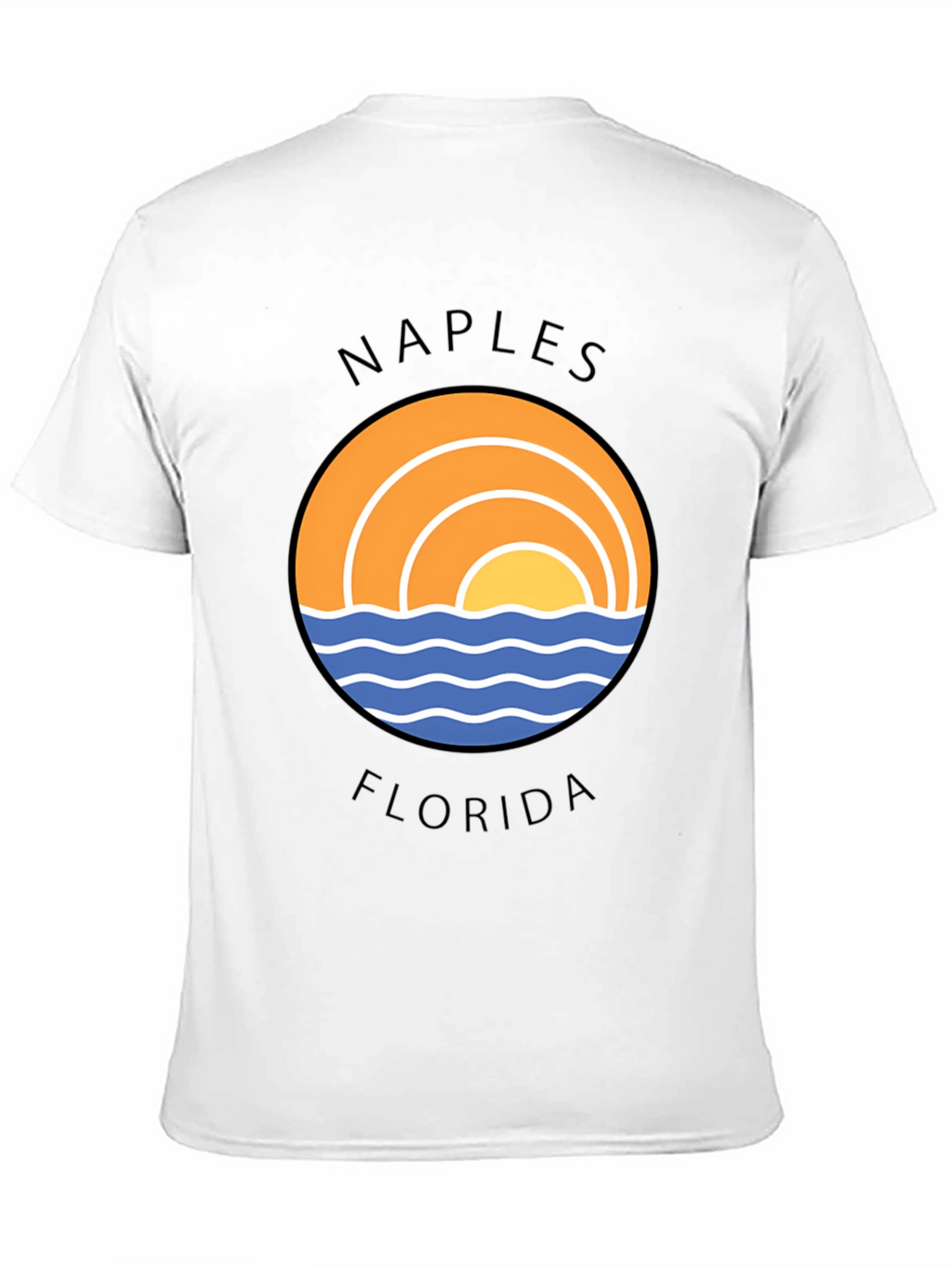Naples Florida Graphic T-Shirt - Beach Sun Design