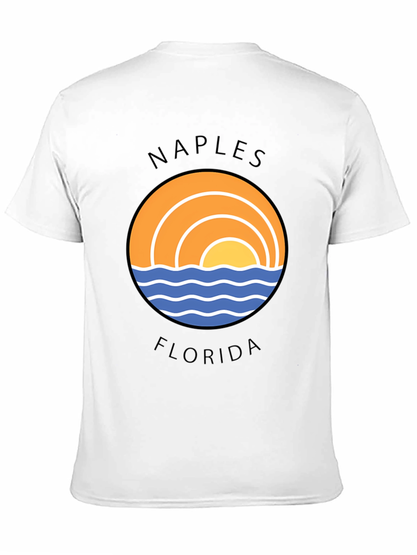 Naples Florida Graphic T-Shirt - Beach Sun Design