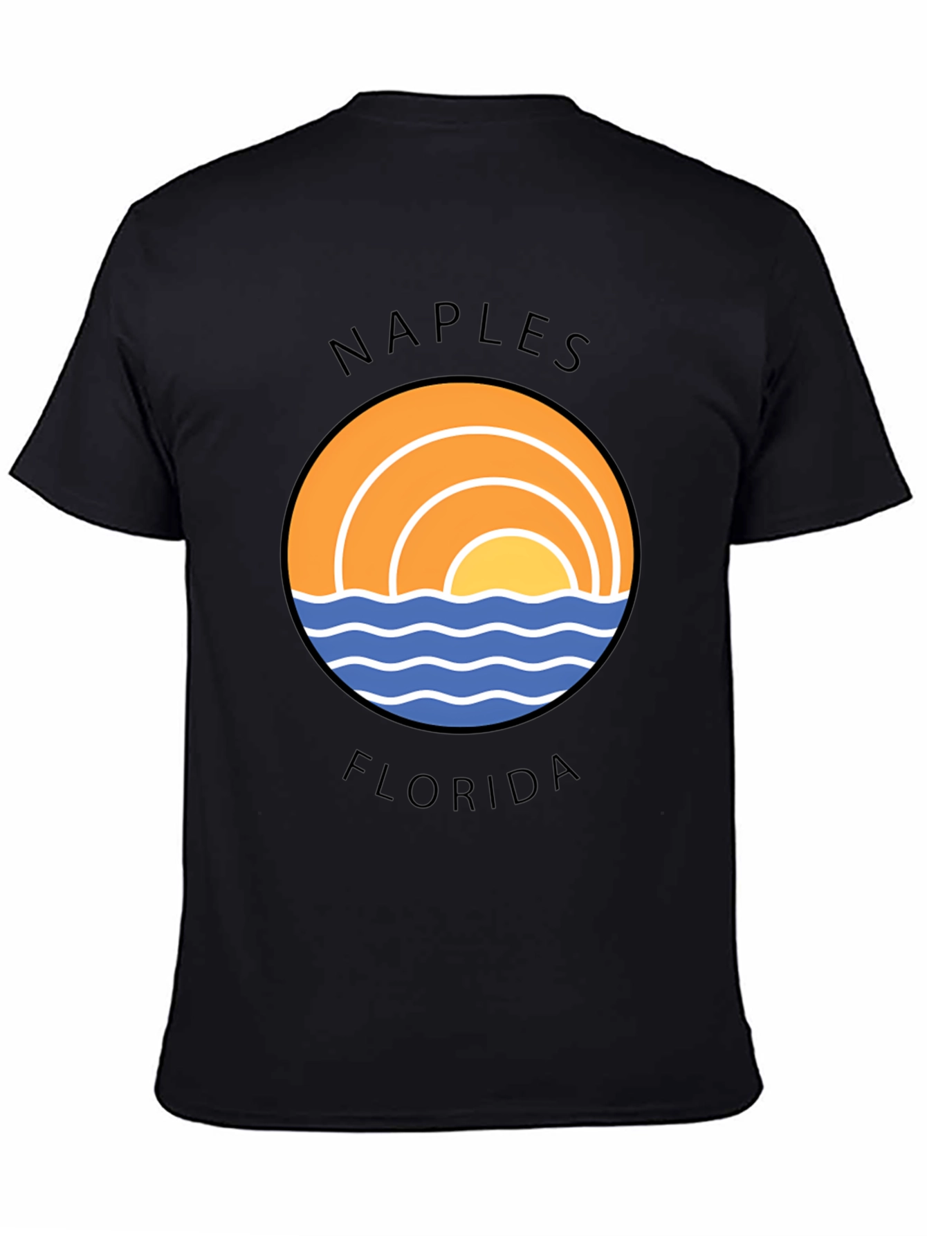Naples Florida Graphic T-Shirt - Beach Sun Design