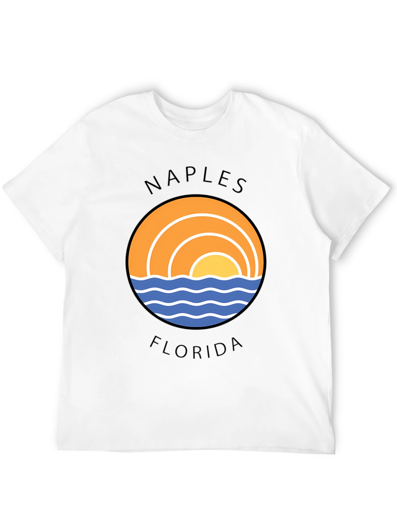 Naples Florida Graphic T-Shirt - Beach Sun Design