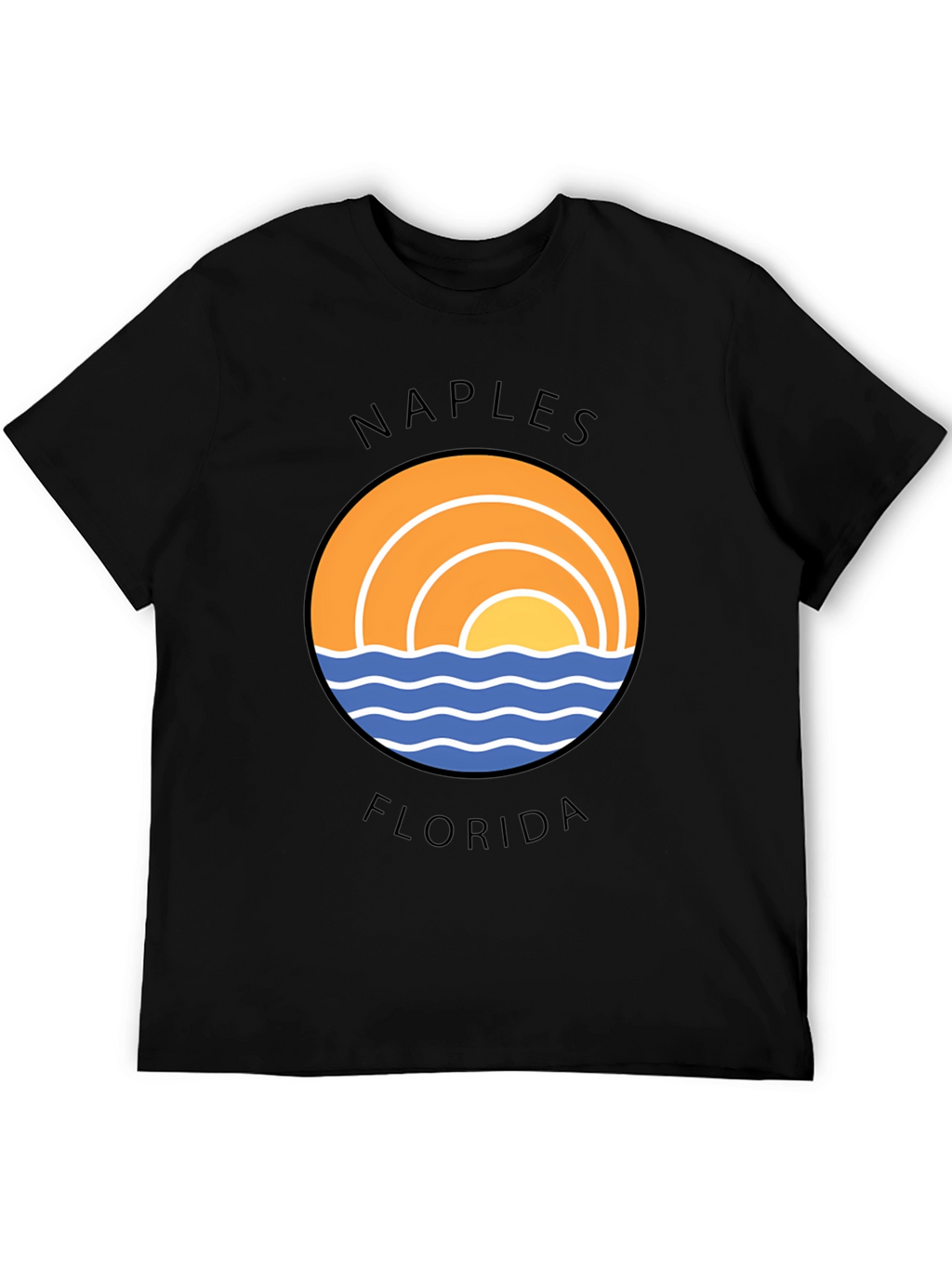 Naples Florida Graphic T-Shirt - Beach Sun Design