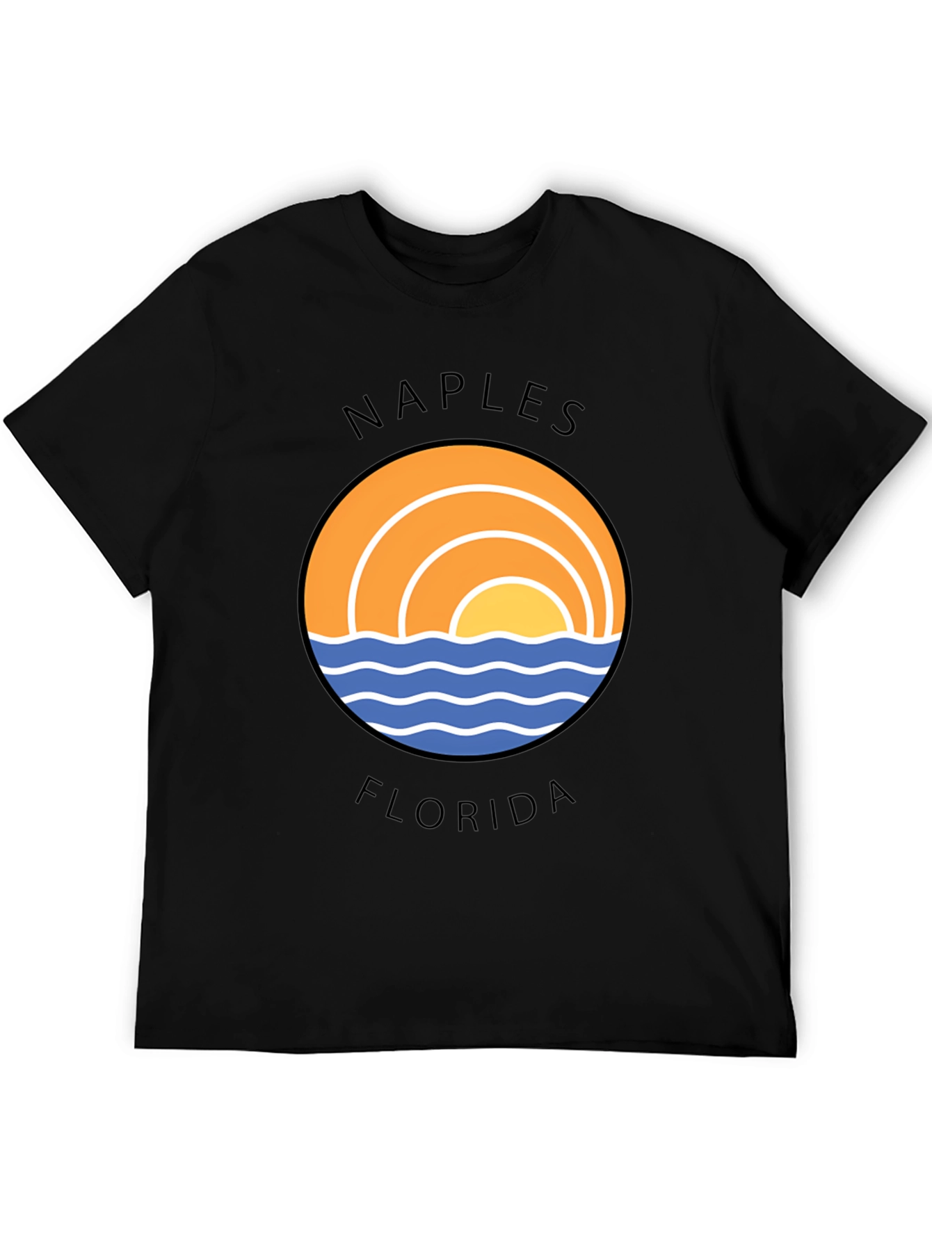 Naples Florida Graphic T-Shirt - Beach Sun Design