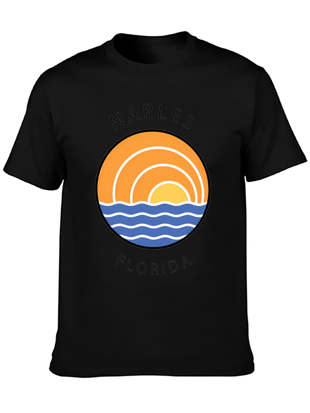 Naples Florida Graphic T-Shirt - Beach Sun Design