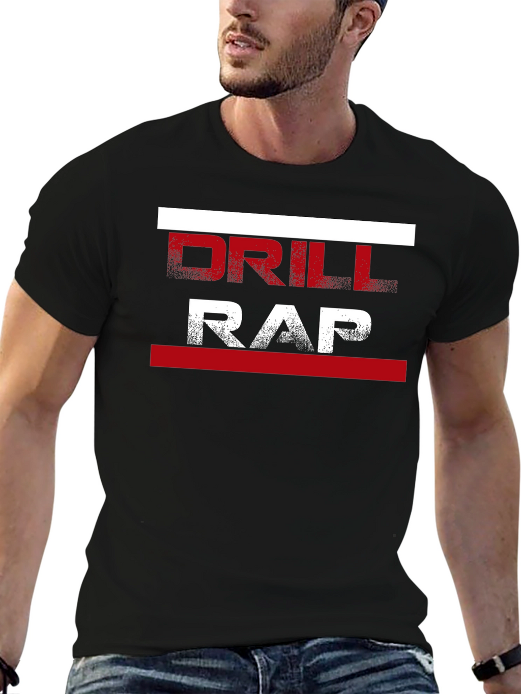 Drill Rap Graphic T-Shirt - Stylish Urban Streetwear