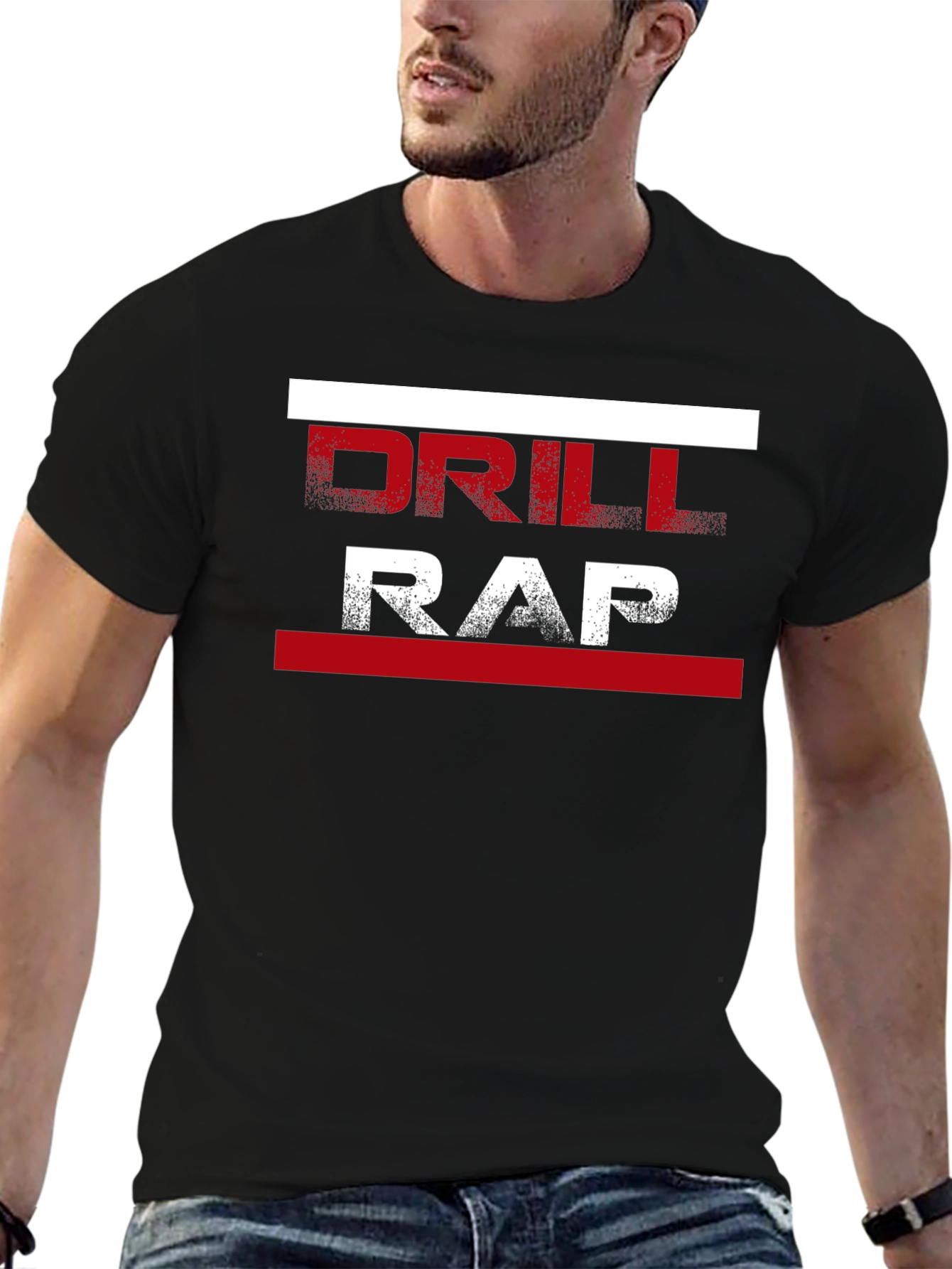Drill Rap Graphic T-Shirt - Stylish Urban Streetwear