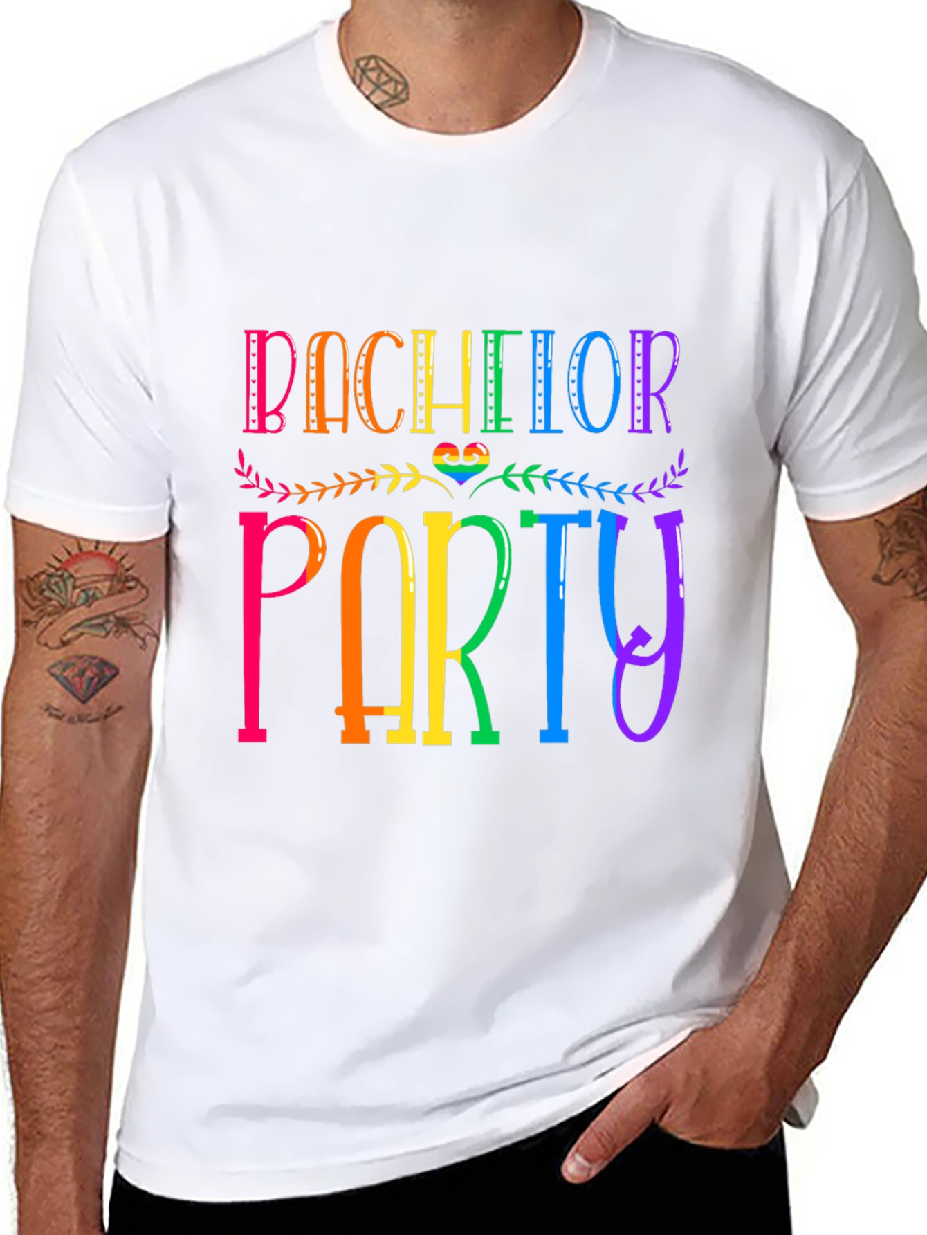 Bachelor Party Rainbow T-Shirt