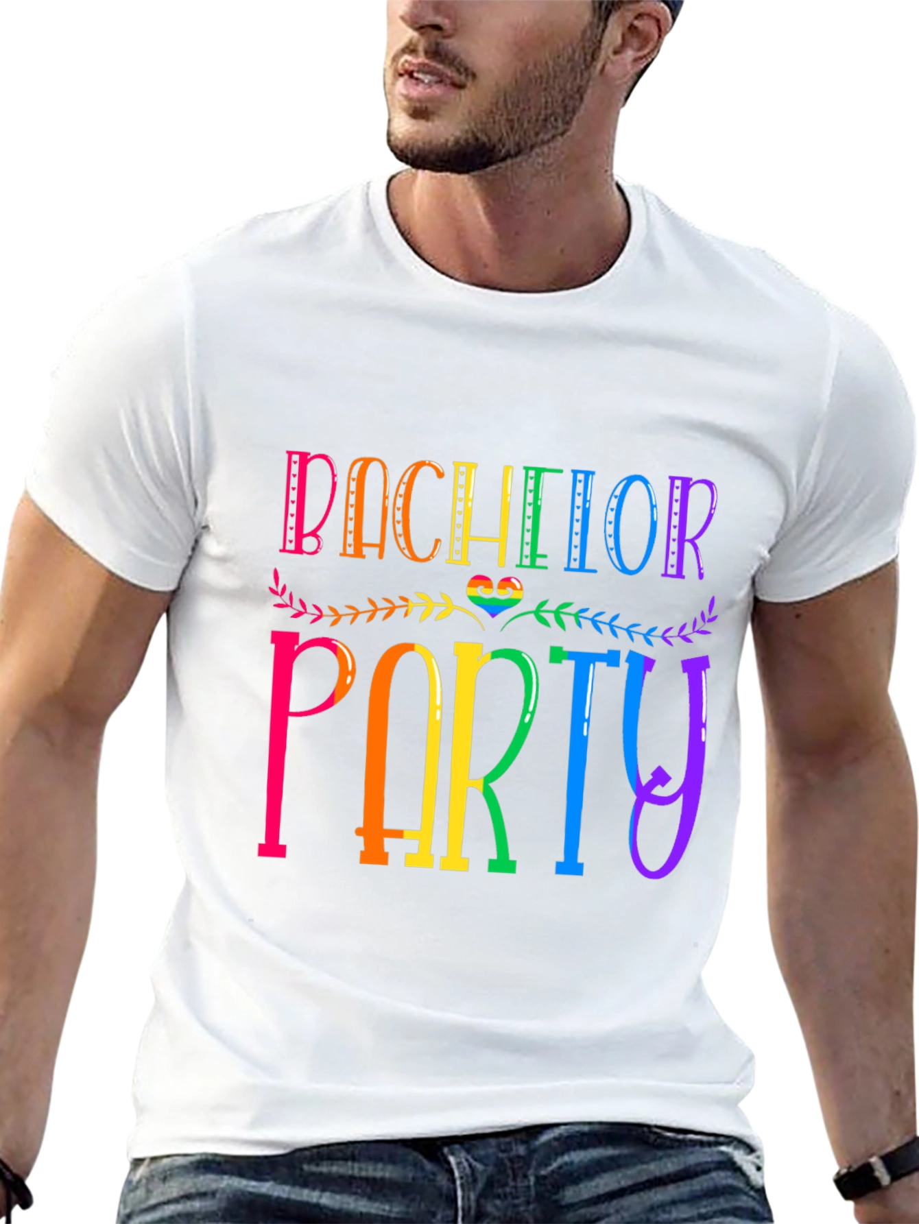 Bachelor Party Rainbow T-Shirt