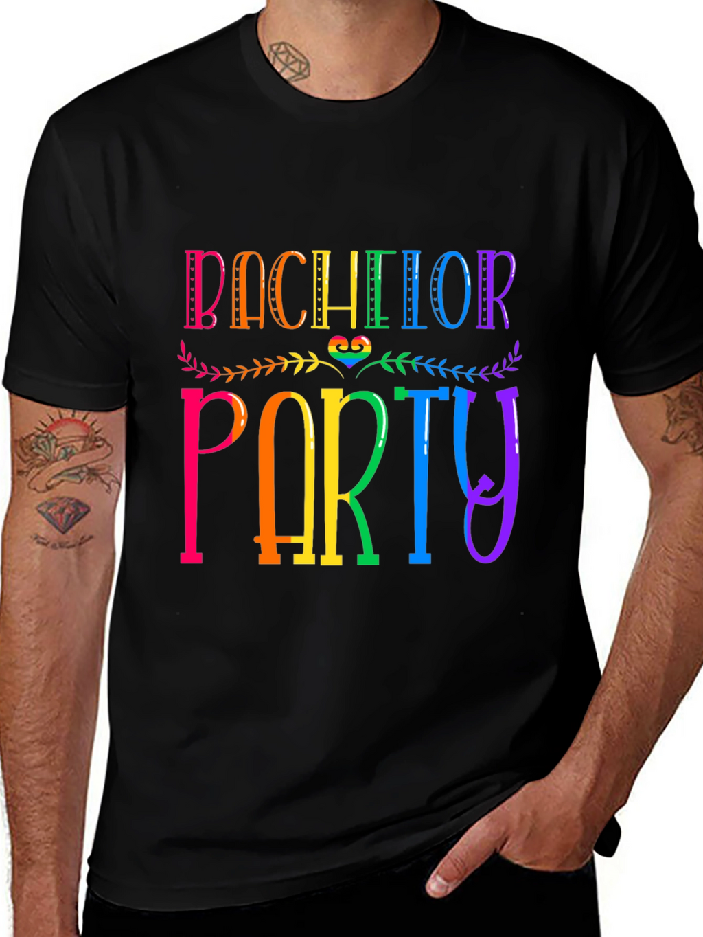 Bachelor Party Rainbow T-Shirt