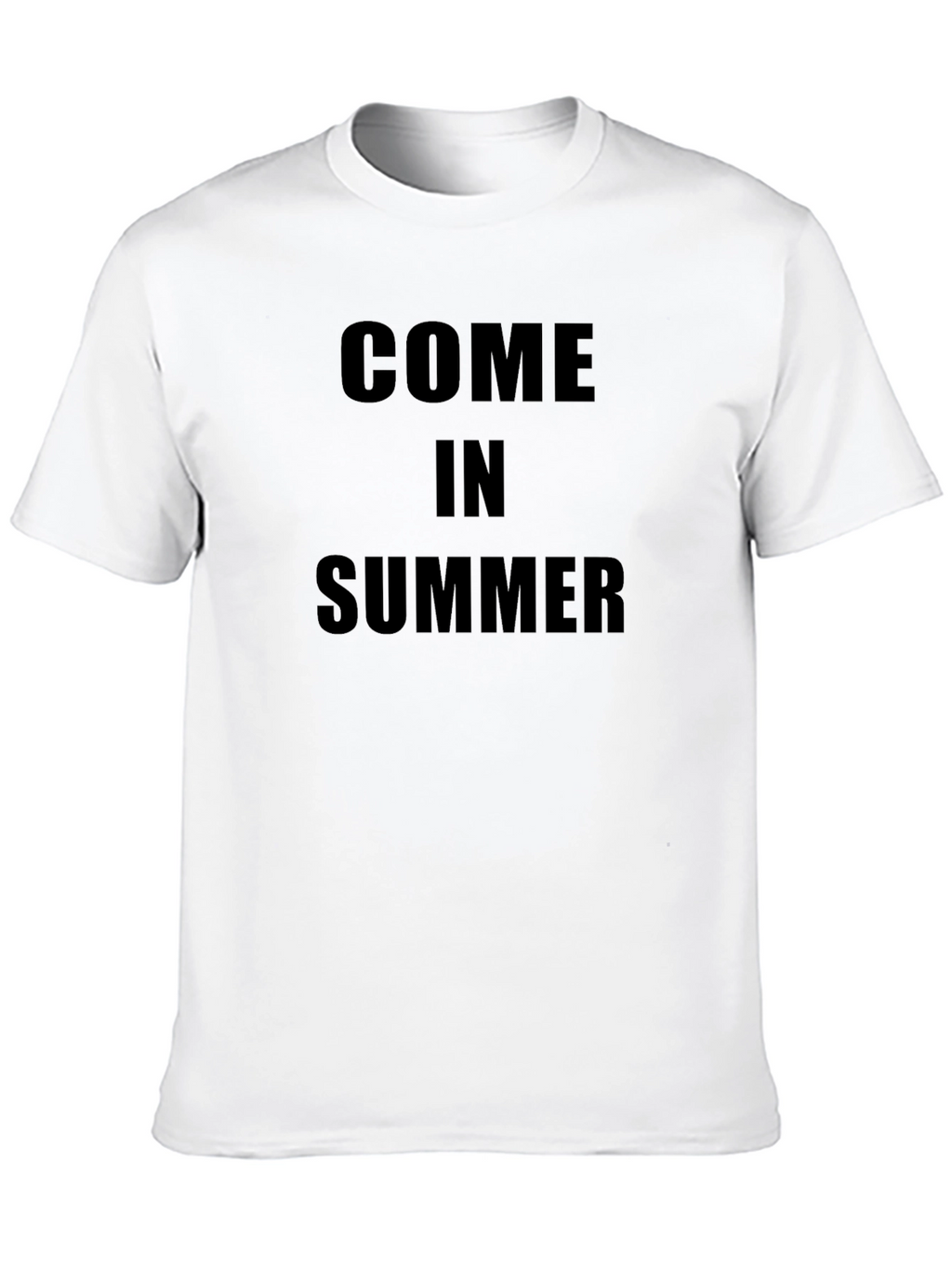 Come in Summer T-Shirt - Black Casual Tee