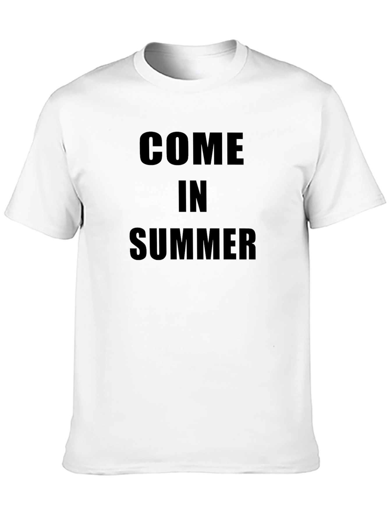 Come in Summer T-Shirt - Black Casual Tee