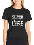 Slack Life Graphic Tee - Black T-Shirt