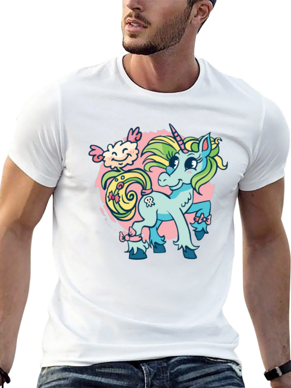 Unicorn Cartoon Graphic T-Shirt