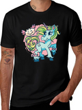 Unicorn Cartoon Graphic T-Shirt