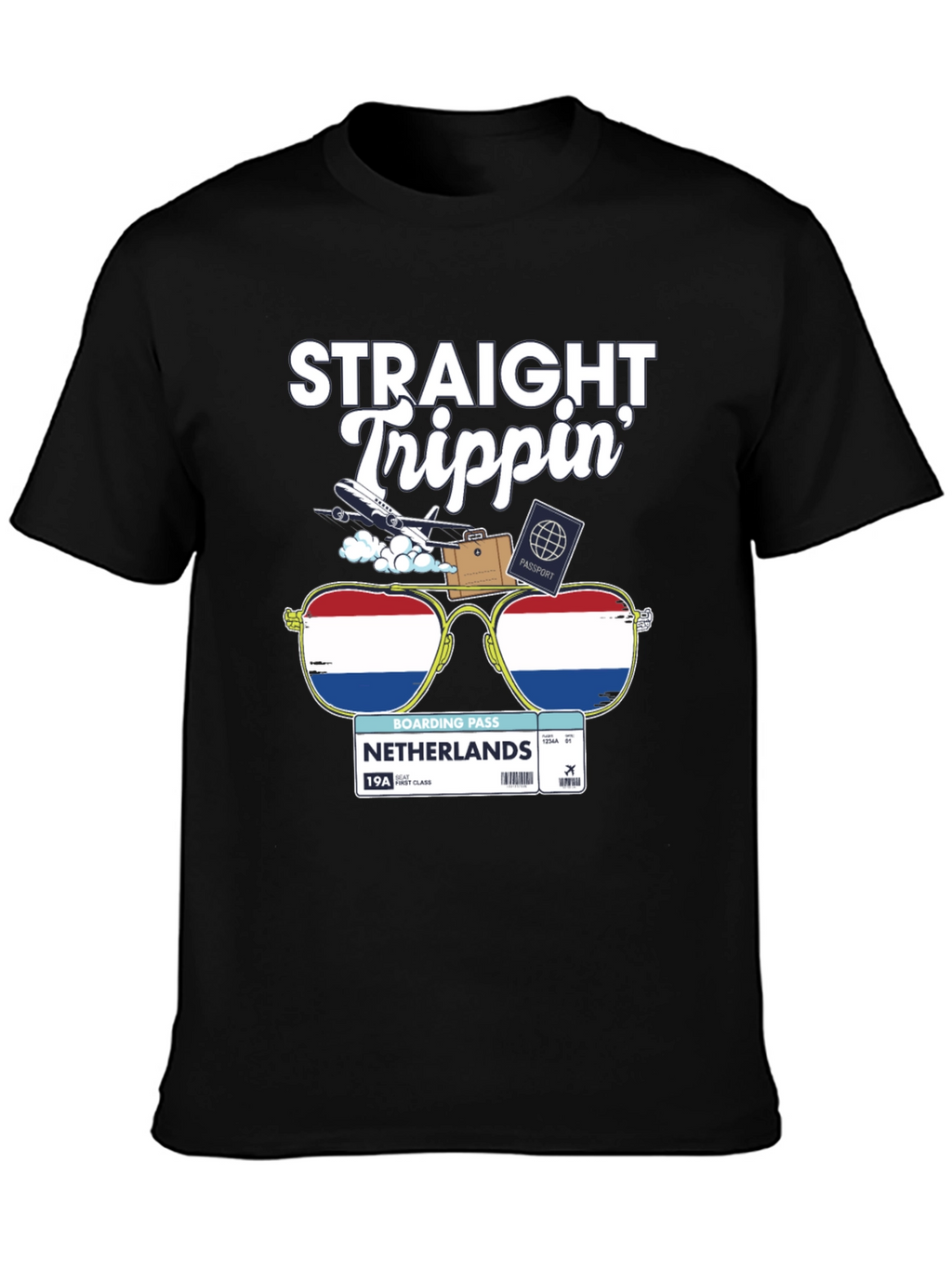Straight Trippin Netherlands Travel T-Shirt