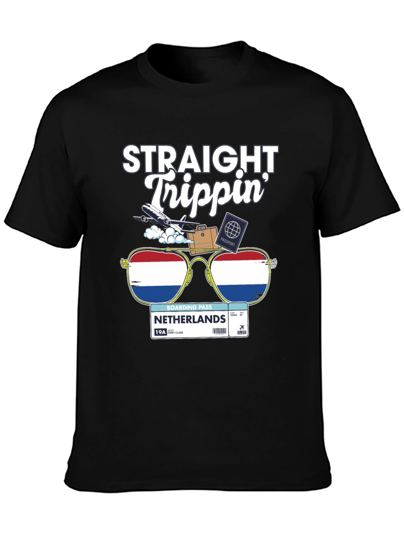 Straight Trippin Netherlands Travel T-Shirt