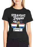 Straight Trippin Netherlands Travel T-Shirt