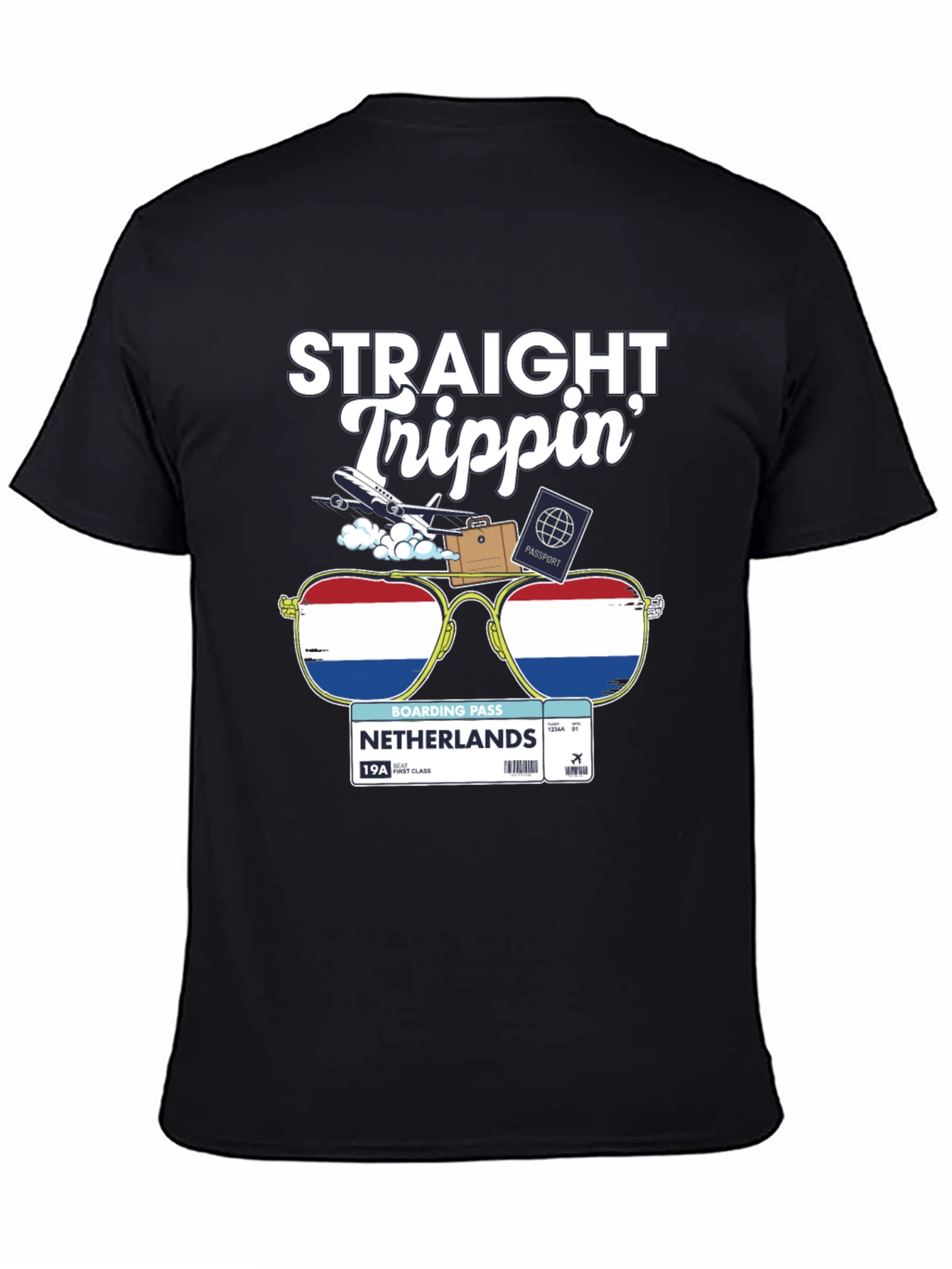 Straight Trippin Netherlands Travel T-Shirt