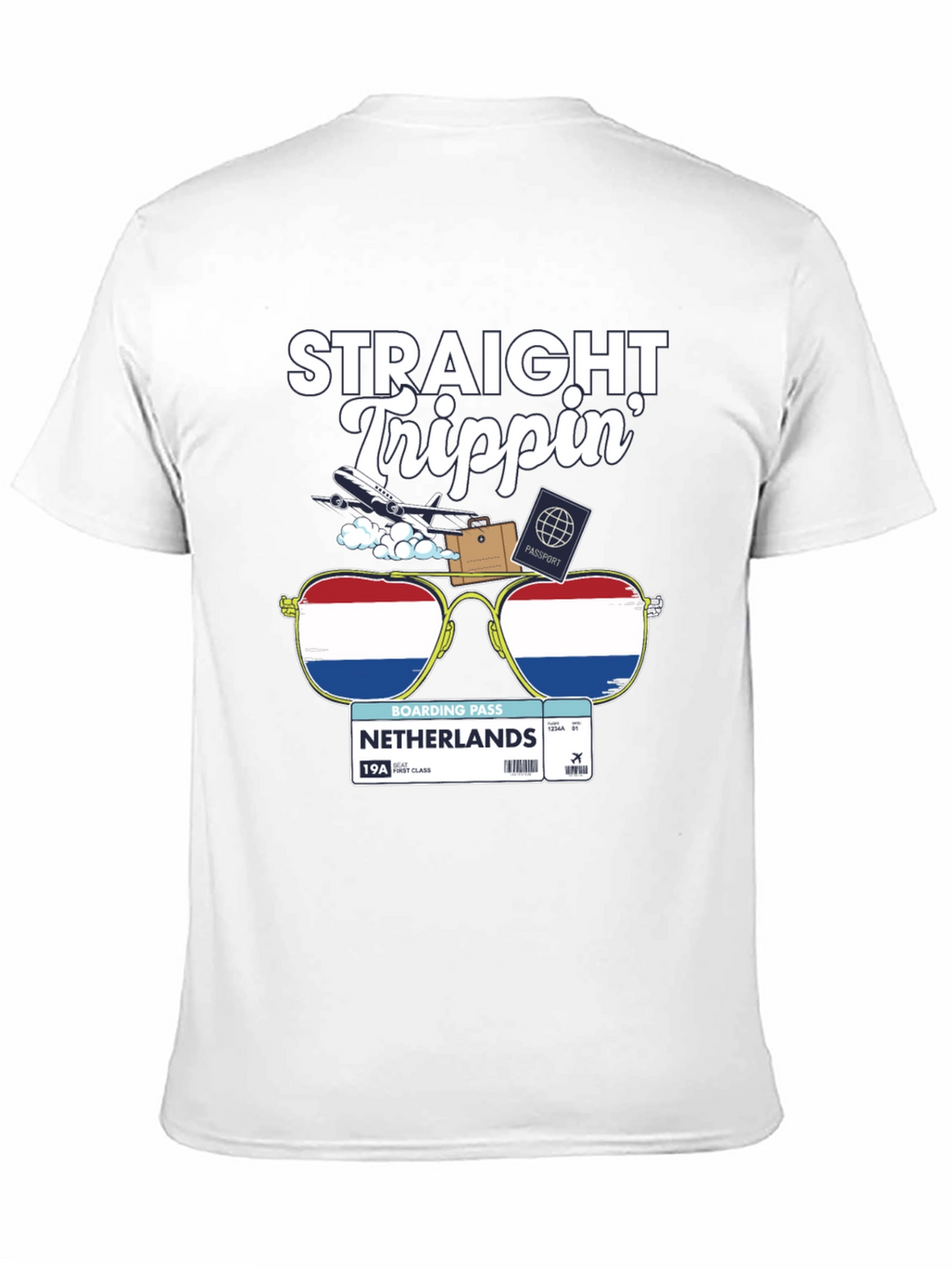 Straight Trippin Netherlands Travel T-Shirt