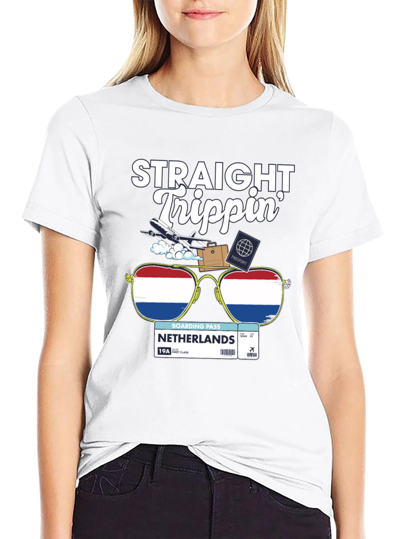 Straight Trippin Netherlands Travel T-Shirt