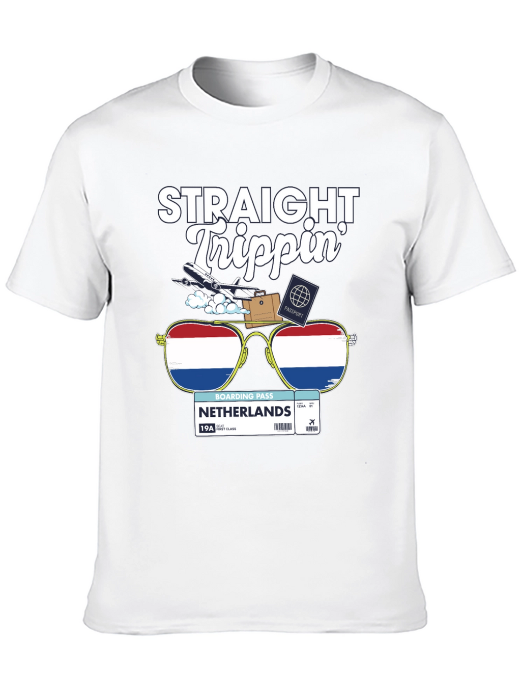 Straight Trippin Netherlands Travel T-Shirt
