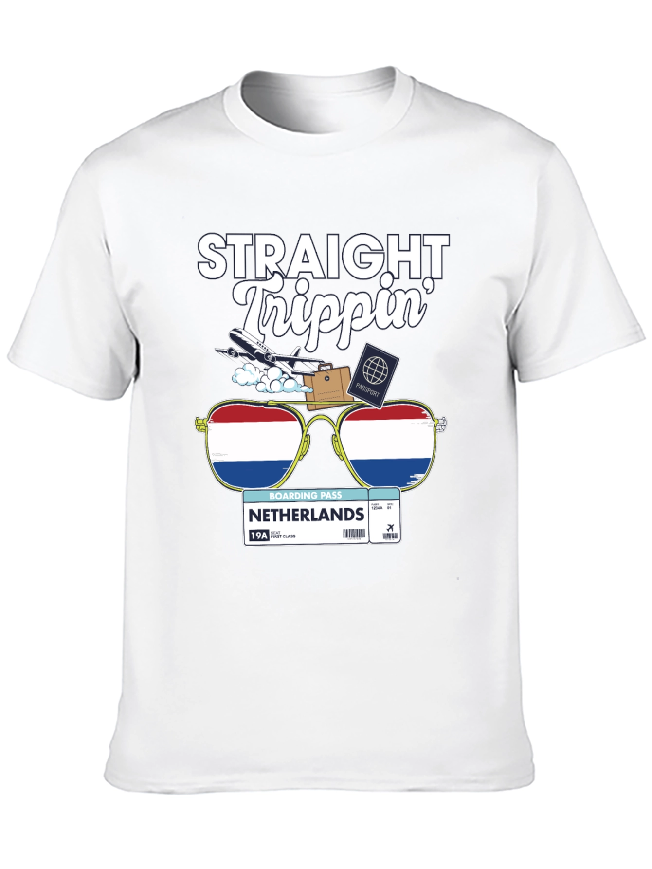 Straight Trippin Netherlands Travel T-Shirt