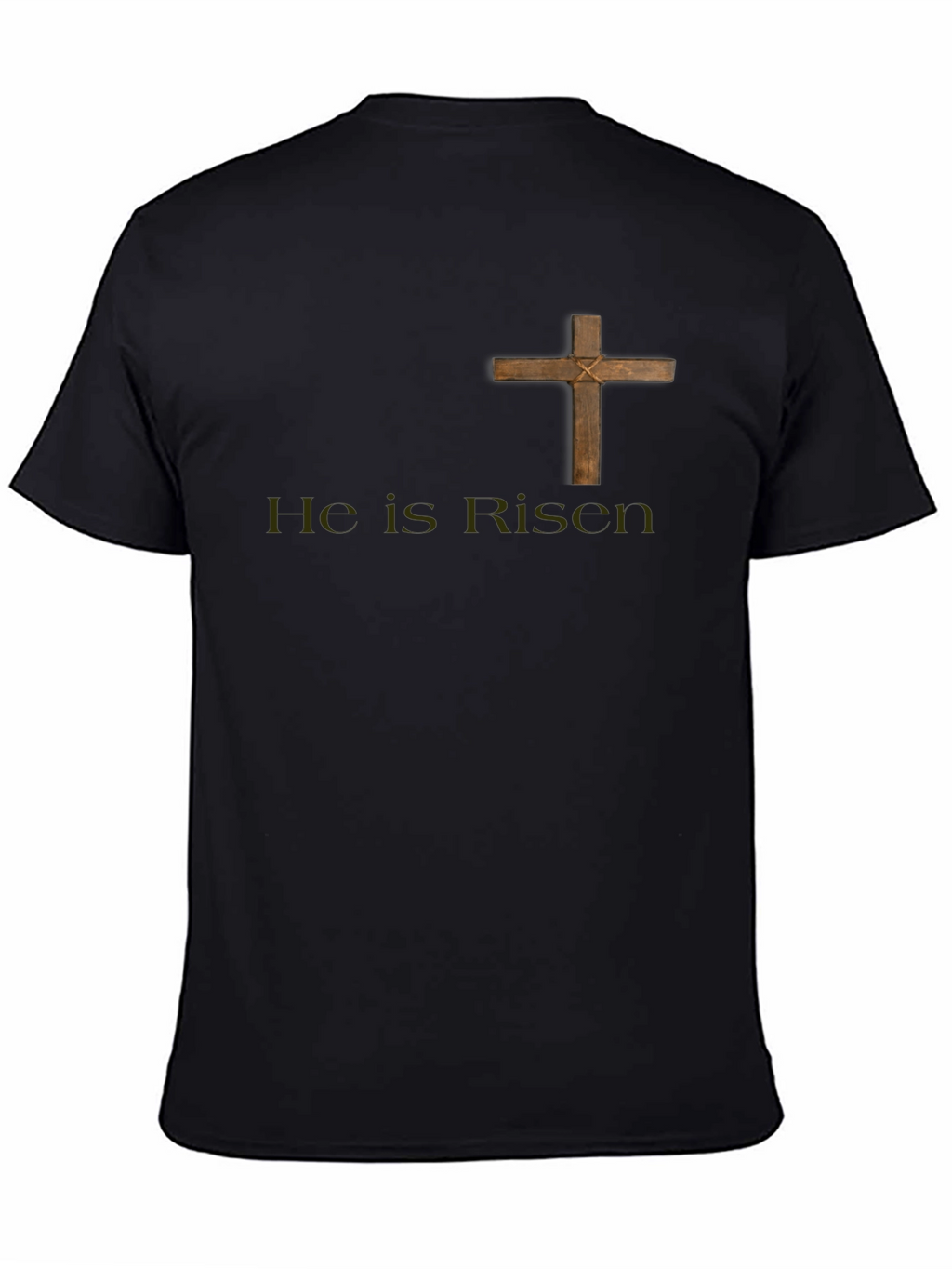He Is Risen Black Graphic Tee