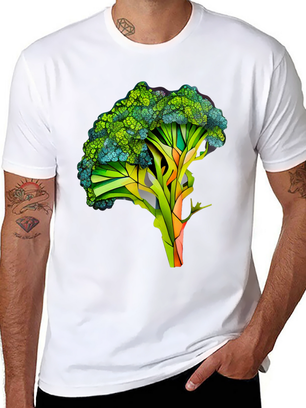 Broccoli Art Print T-Shirt