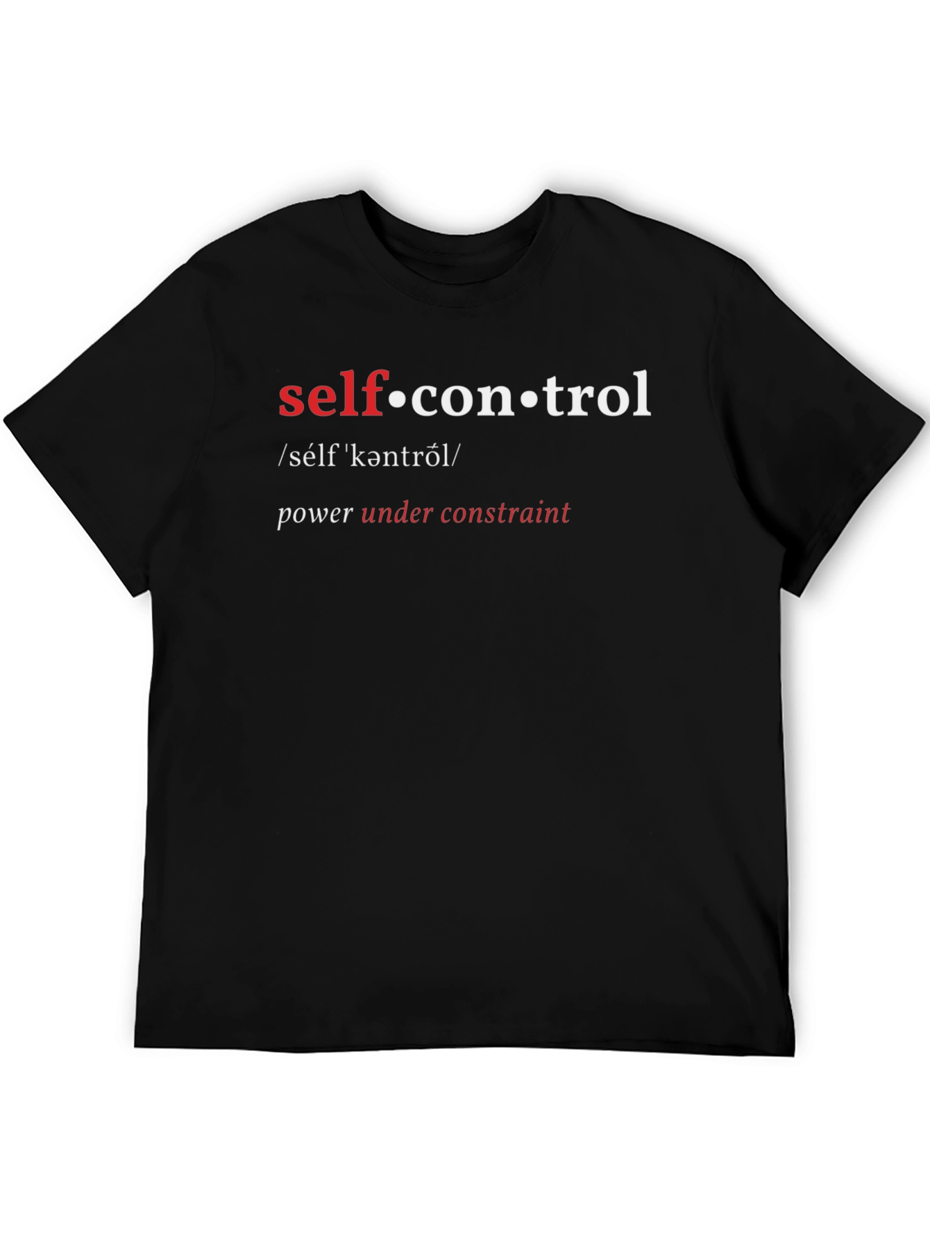Self-Control Definition Graphic T-Shirt