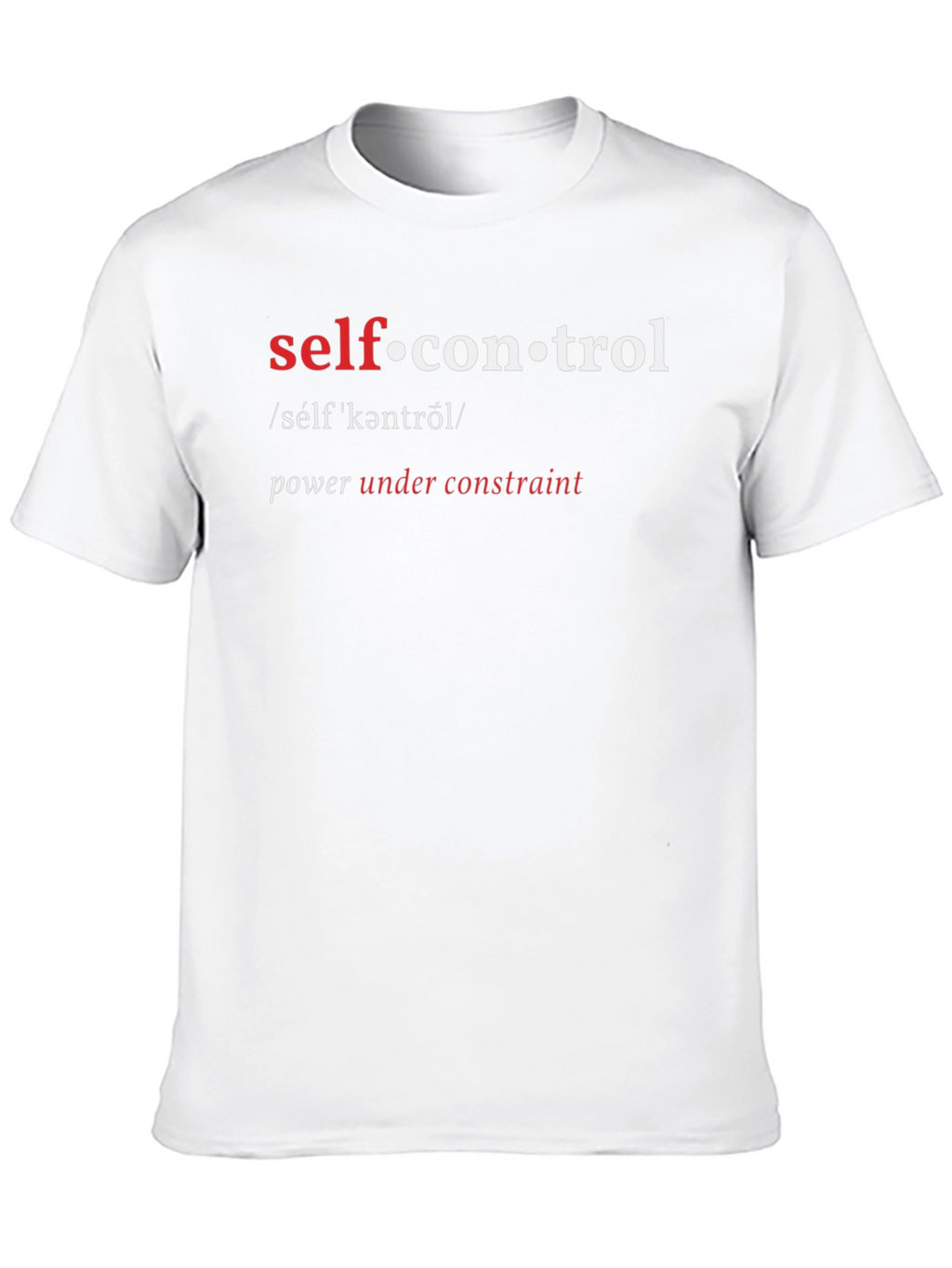 Self-Control Definition Graphic T-Shirt