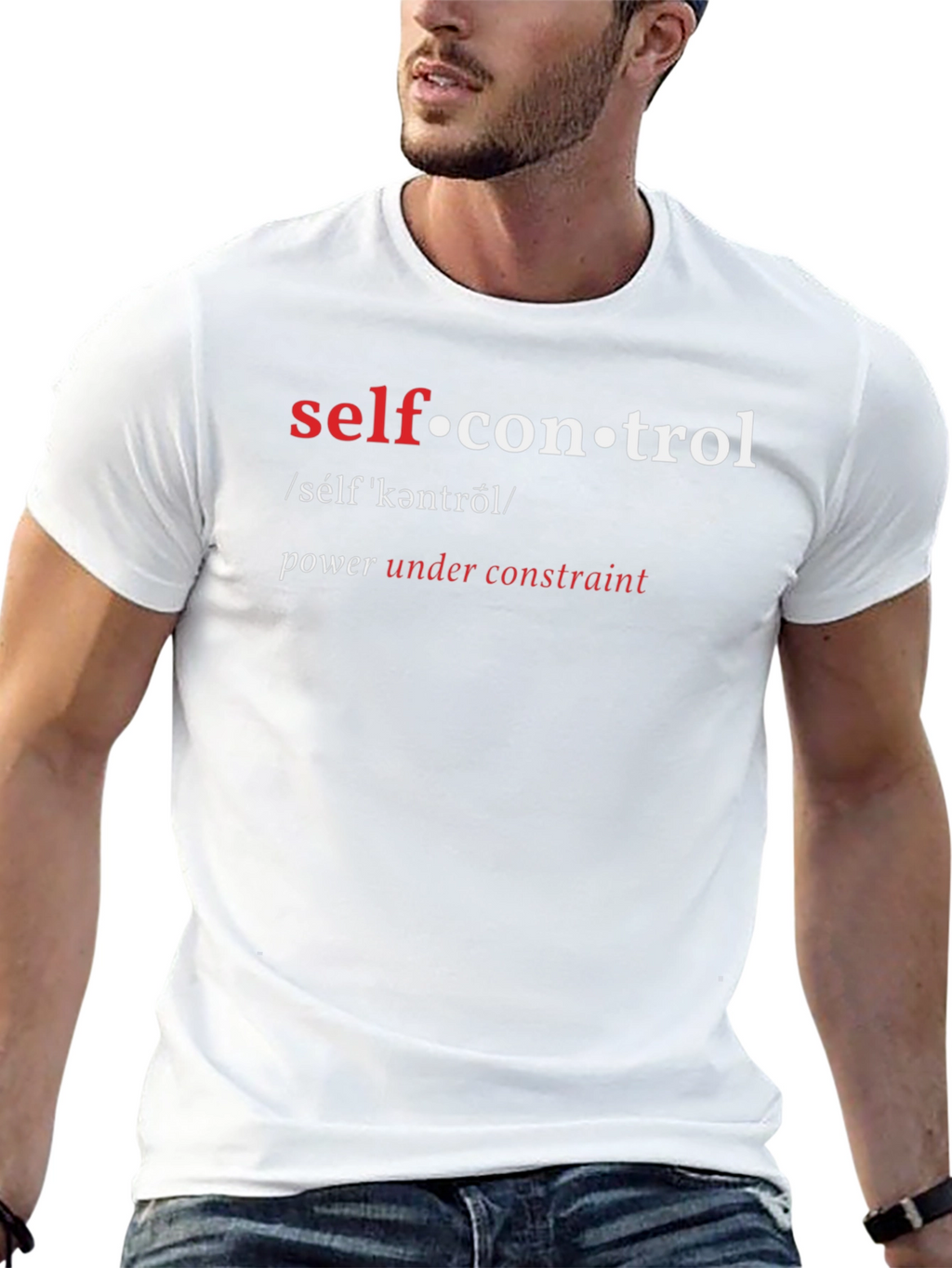 Self-Control Definition Graphic T-Shirt
