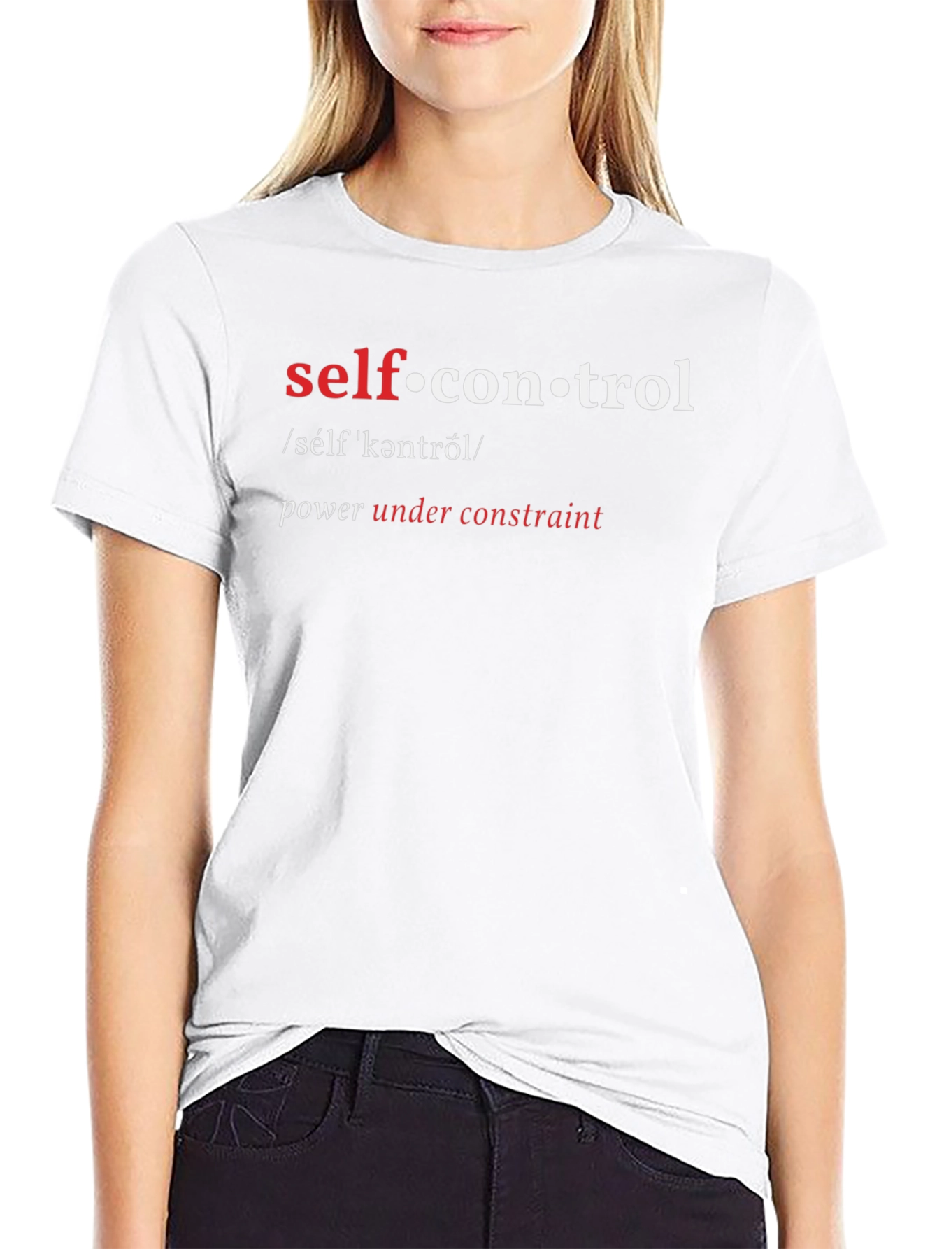 Self-Control Definition Graphic T-Shirt