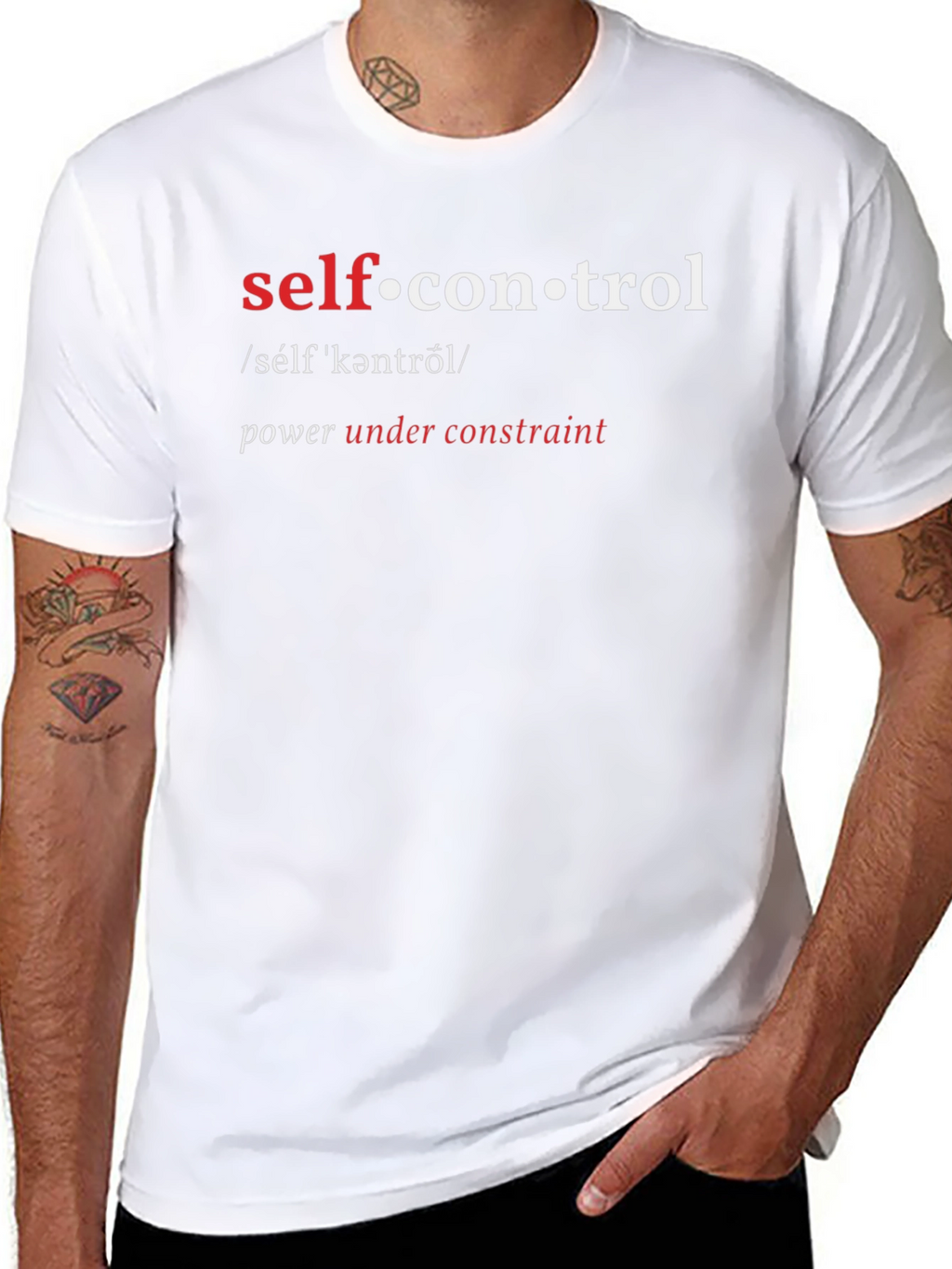Self-Control Definition Graphic T-Shirt