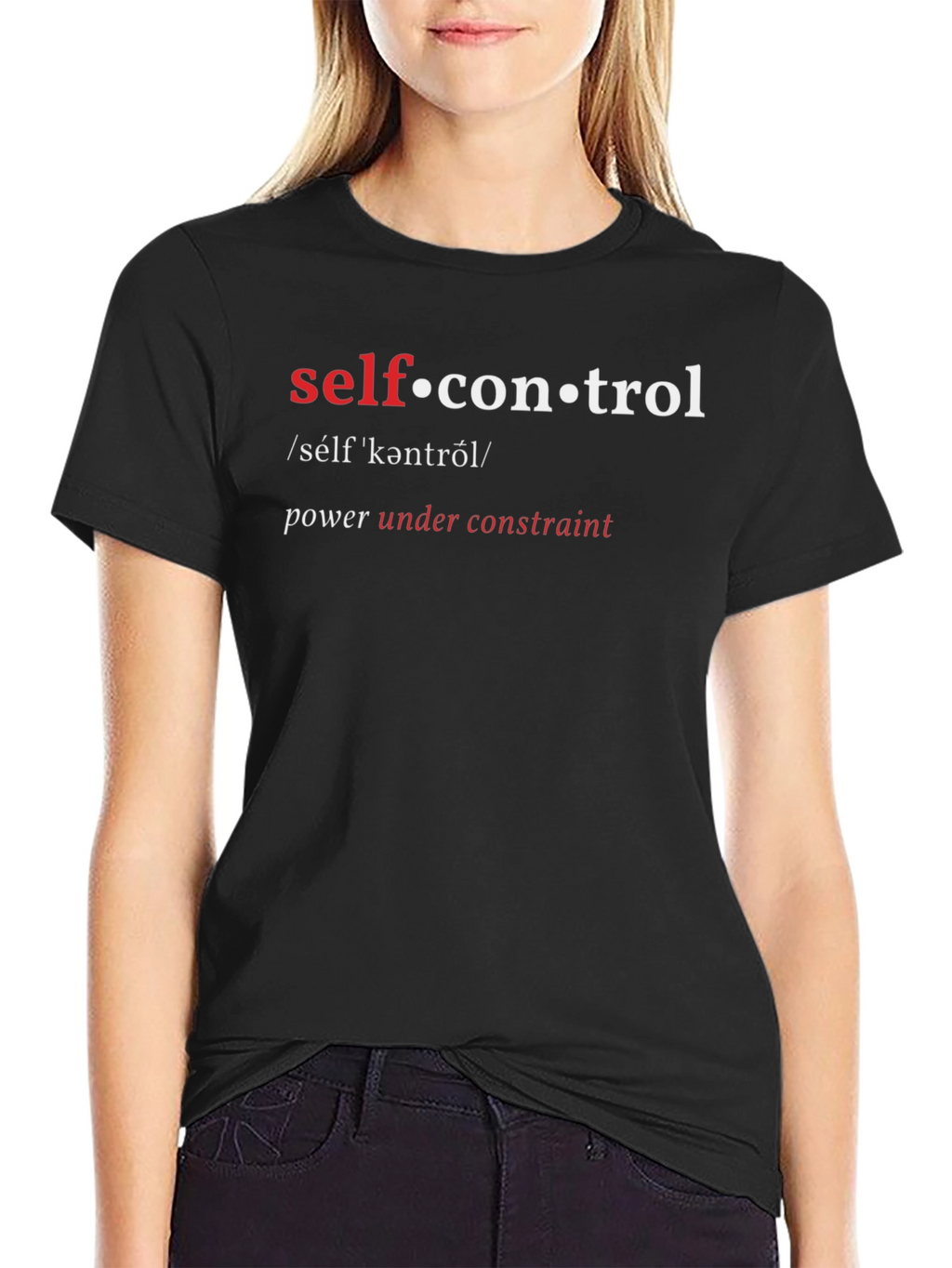 Self-Control Definition Graphic T-Shirt