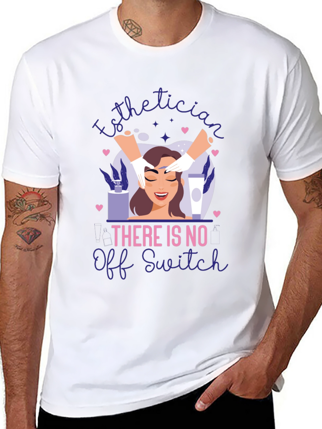 Esthetician No Off Switch Graphic T-Shirt