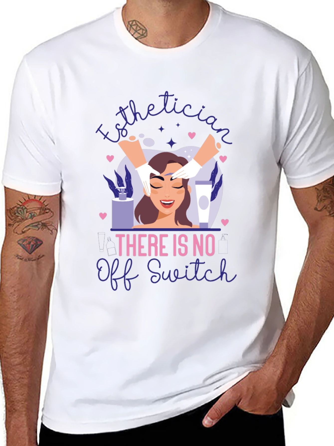 Esthetician No Off Switch Graphic T-Shirt