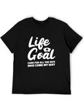 Life Goal Nurse Graphic Tee - Black Unisex Shirt