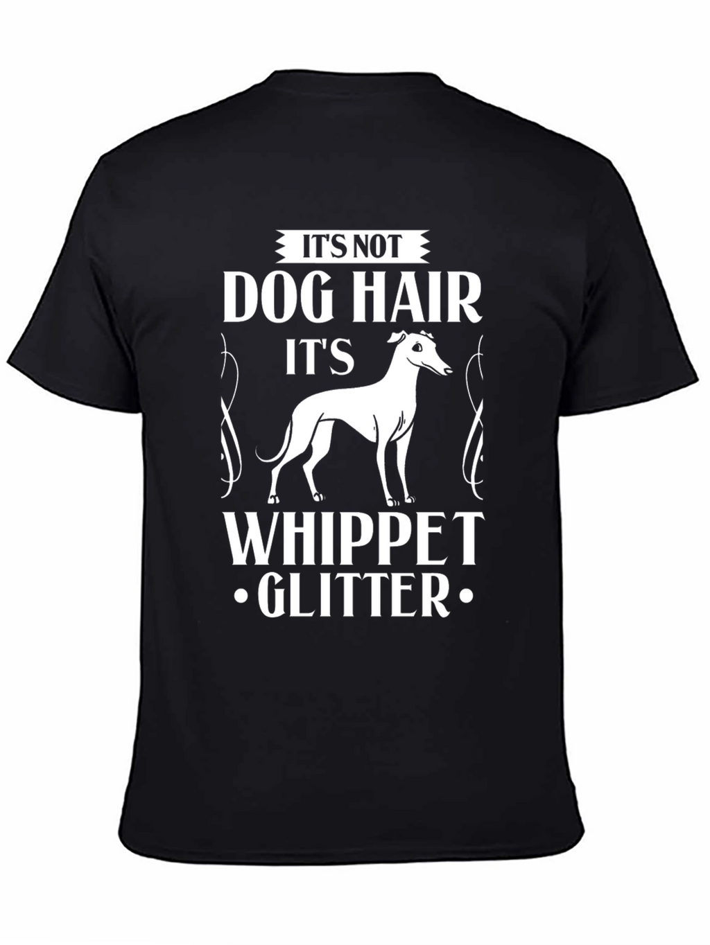 Whippet Glitter T-Shirt Dog Lover Tee
